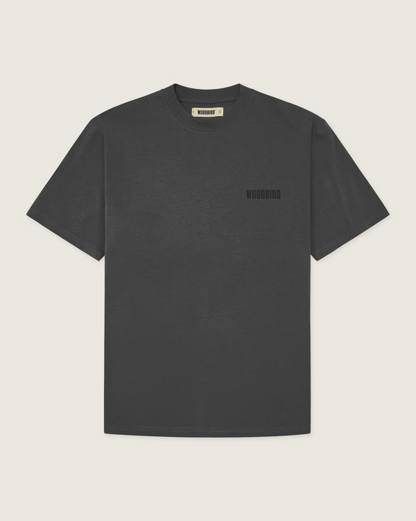 Woodbird WBBaine Base tee T-Shirts Asphalt