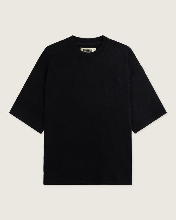 Woodbird WBBeam Knitted Tee T-Shirts Black