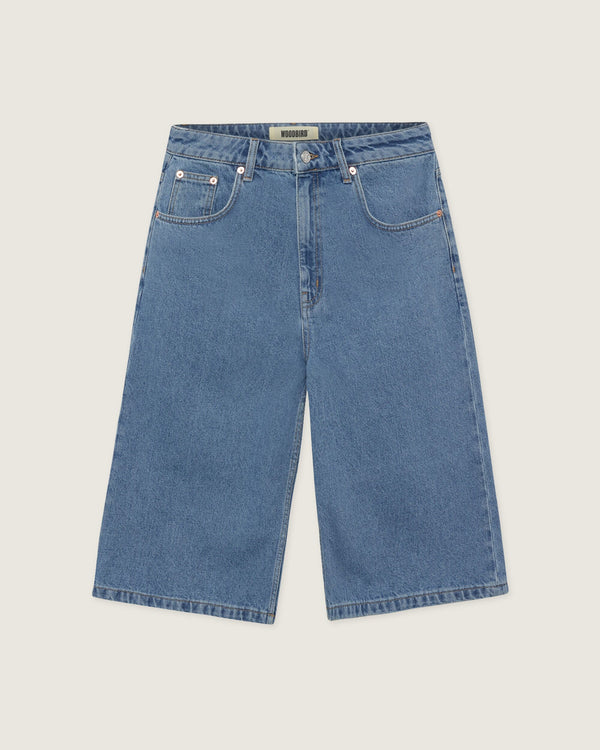Woodbird Female WBShan Stone Wash Shorts Shorts Stone Blue