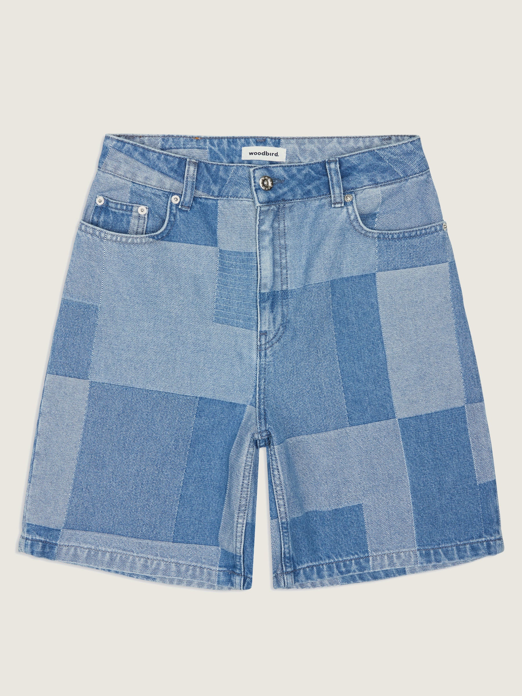 Woodbird Female Maggie Patchwork Shorts Shorts Blue