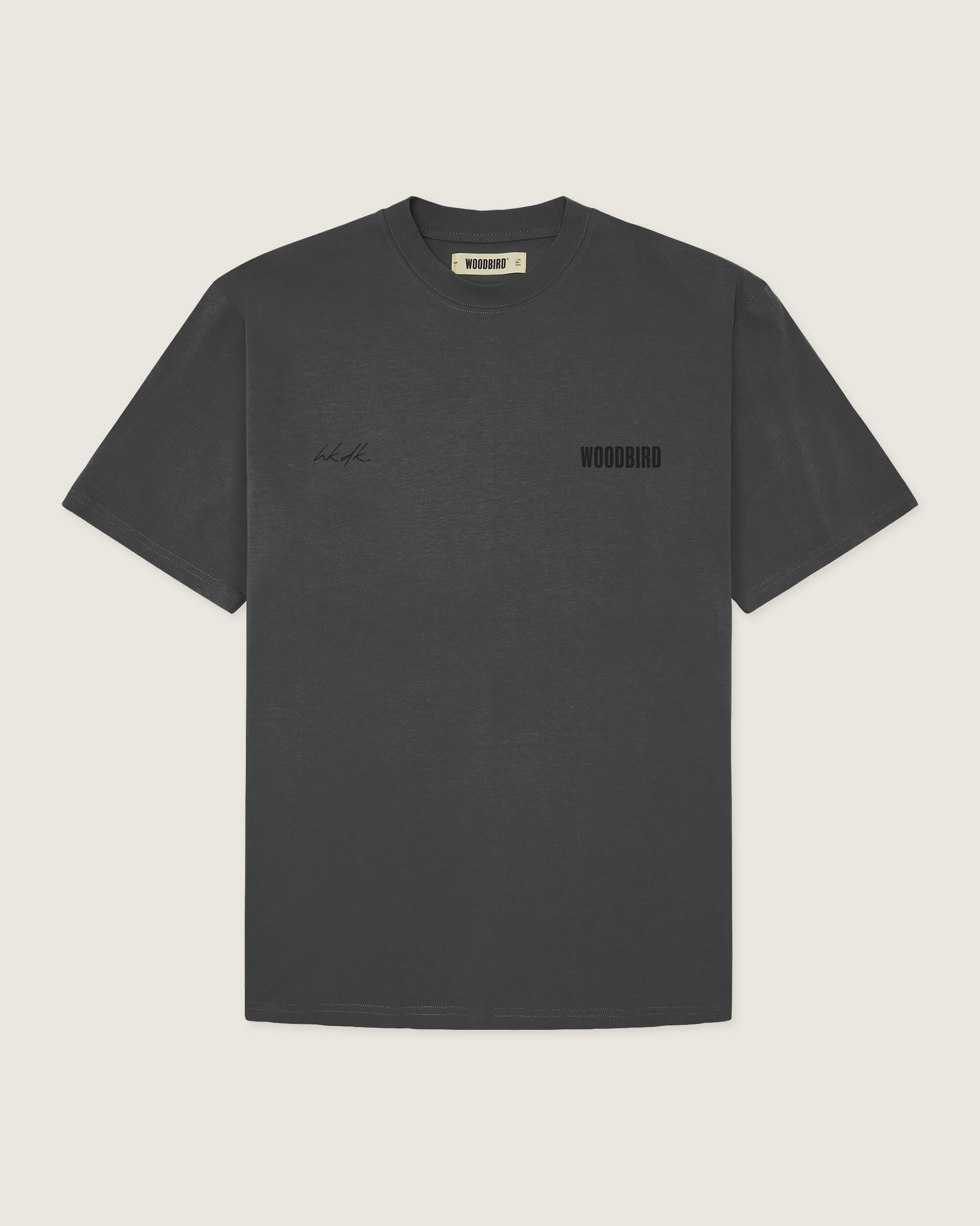 Woodbird WBBaine 8410 Tee T-Shirts Asphalt-Black