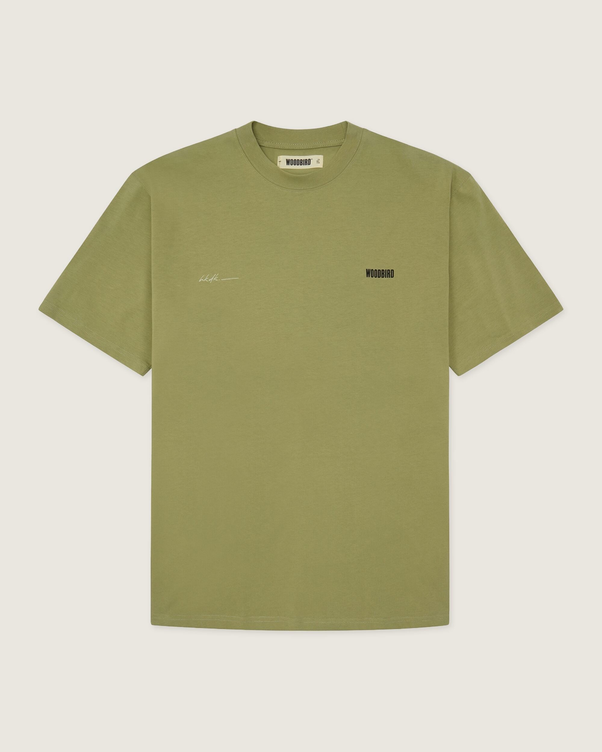 Woodbird WBBaine 8410 Tee T-Shirts Sage Green