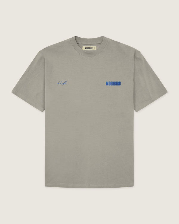 Woodbird WBBaine 8410 Tee T-Shirts Stone-Blue