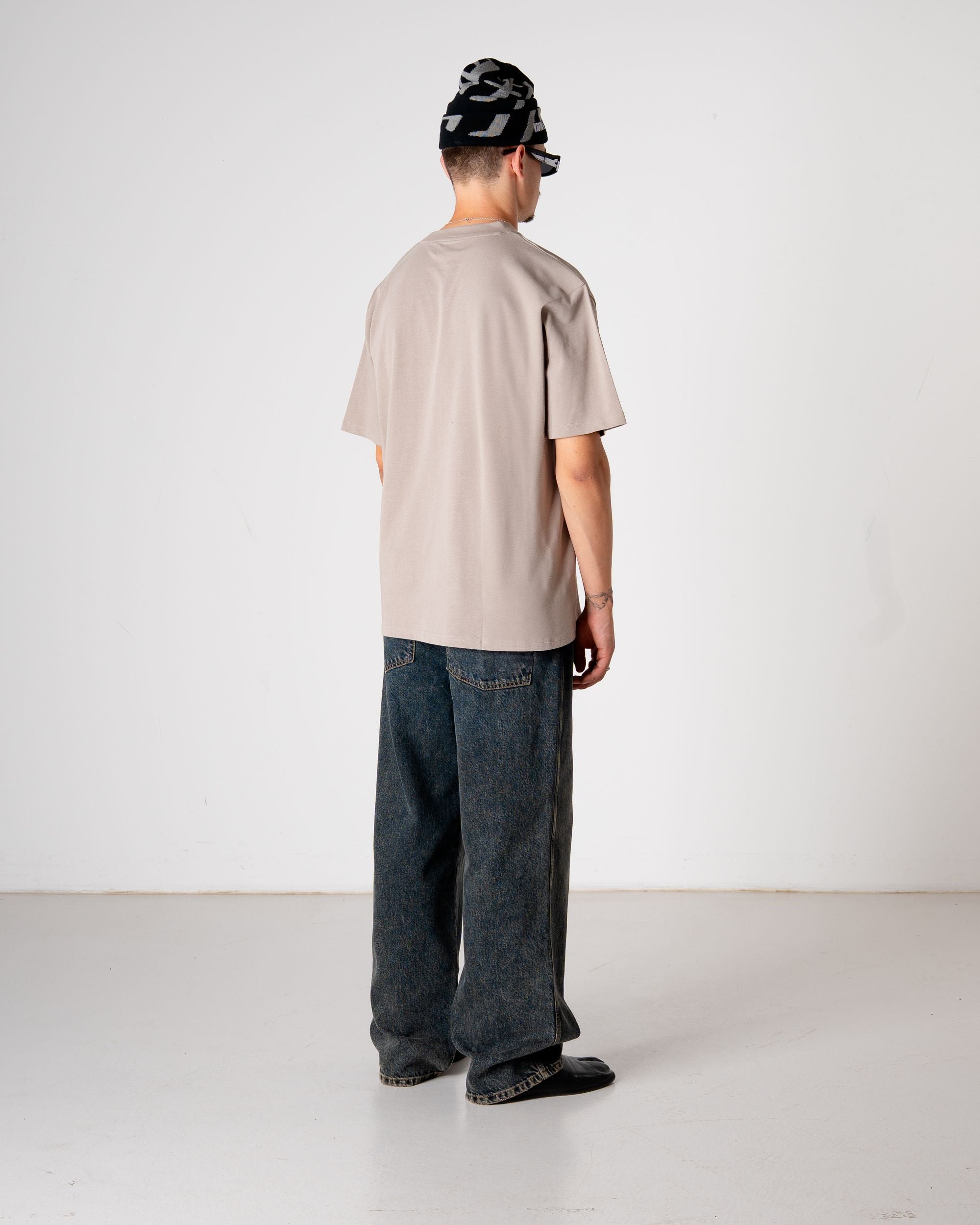 Woodbird WBBaine Base tee T-Shirts Stone
