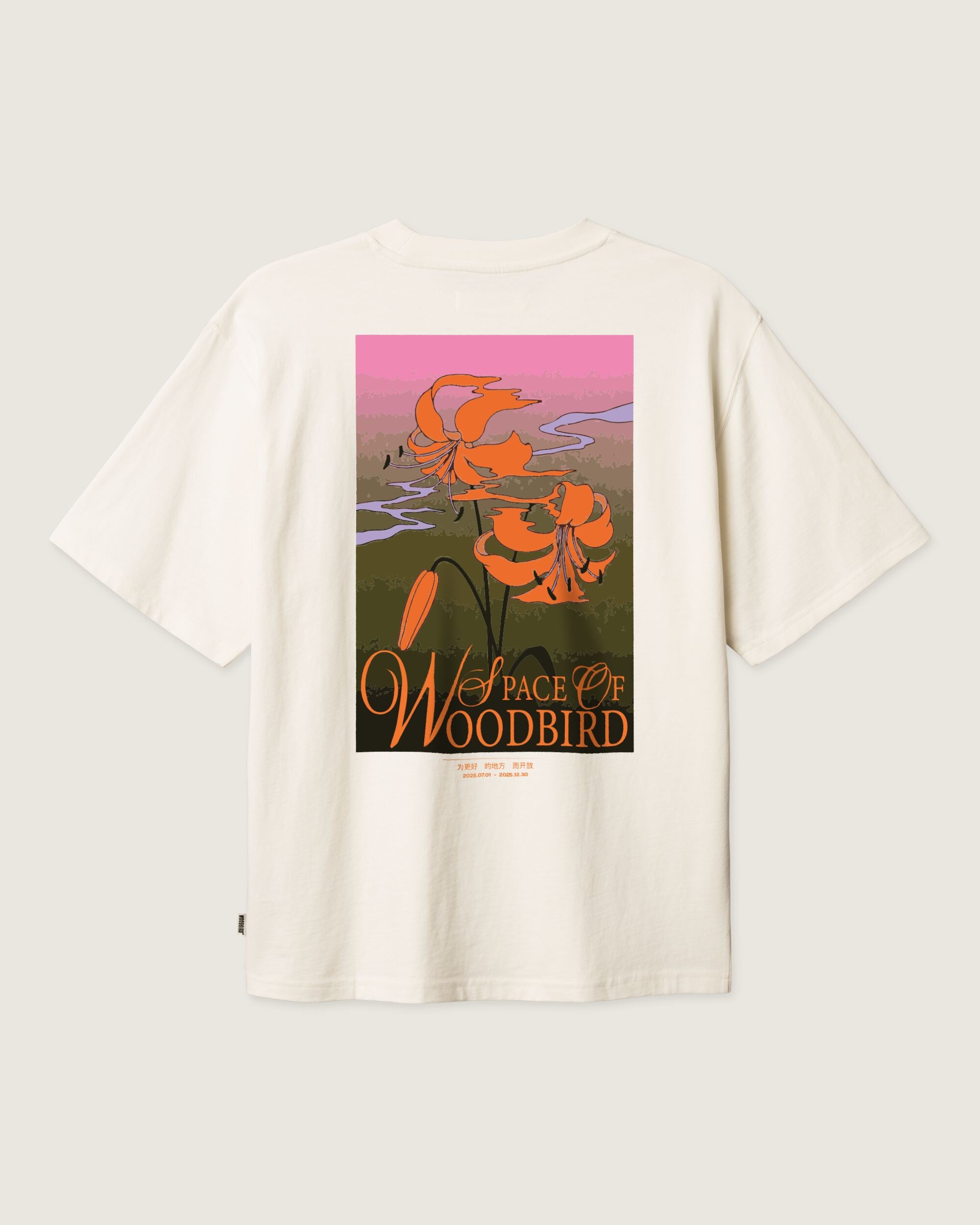 Woodbird WBBaine Flower Tee T-Shirts Off White