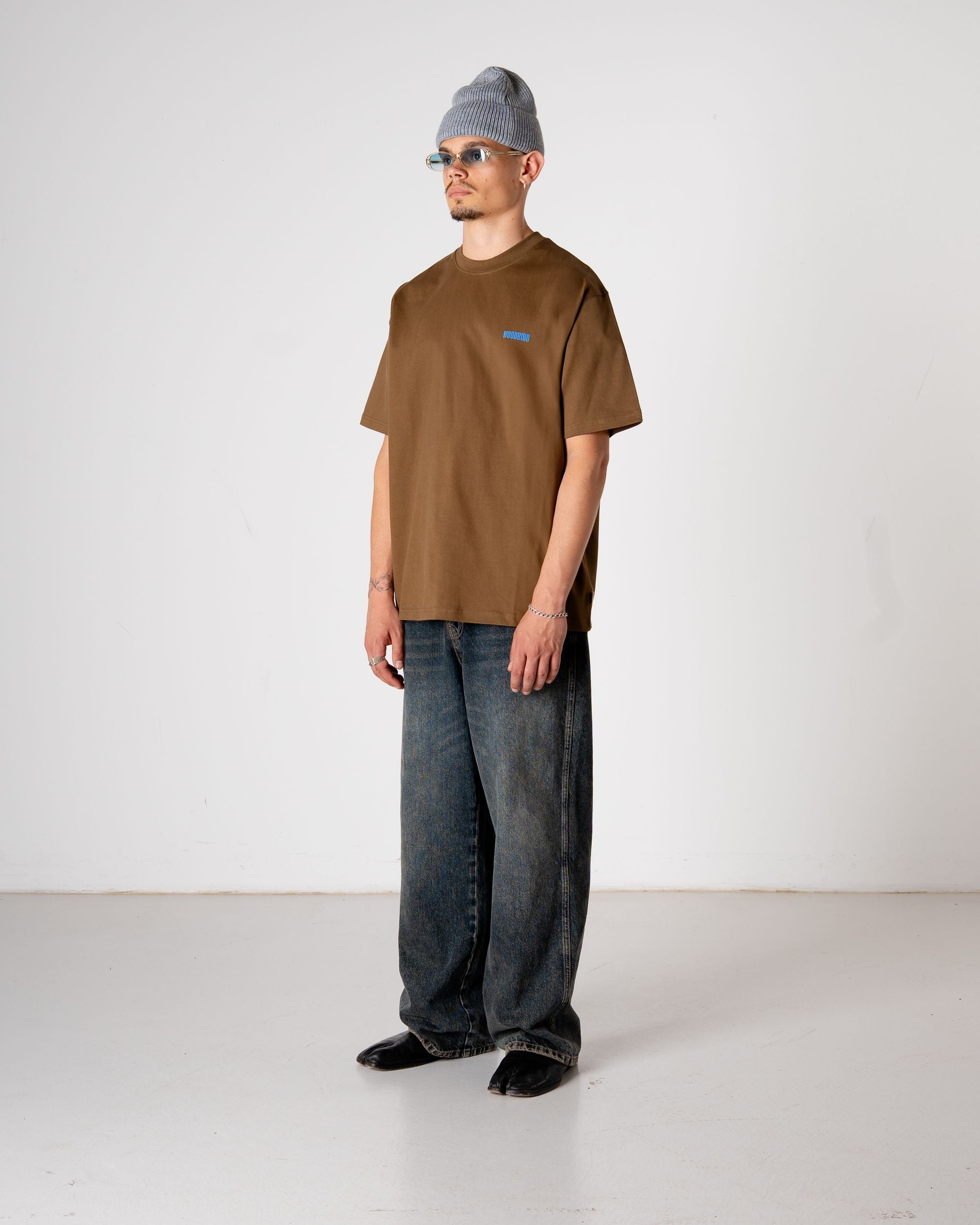 Woodbird WBBaine Koi Tee T-Shirts Dark Brown