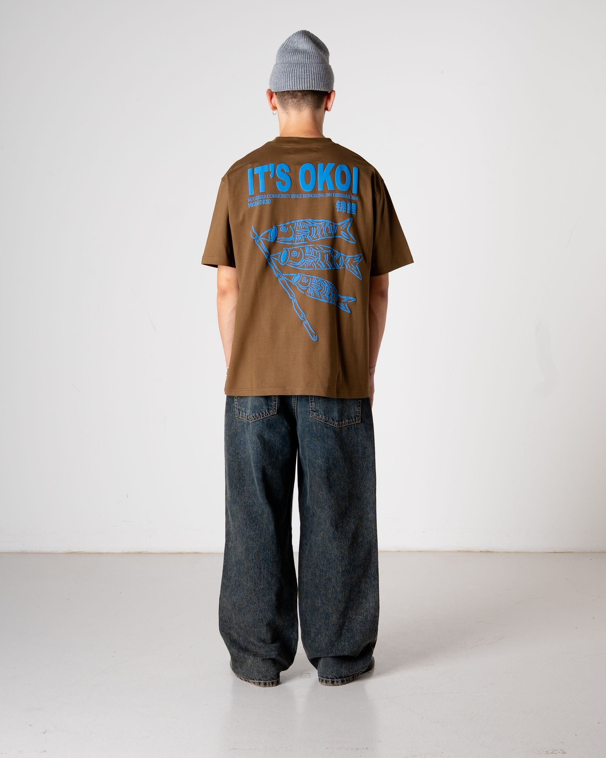Woodbird WBBaine Koi Tee T-Shirts Dark Brown