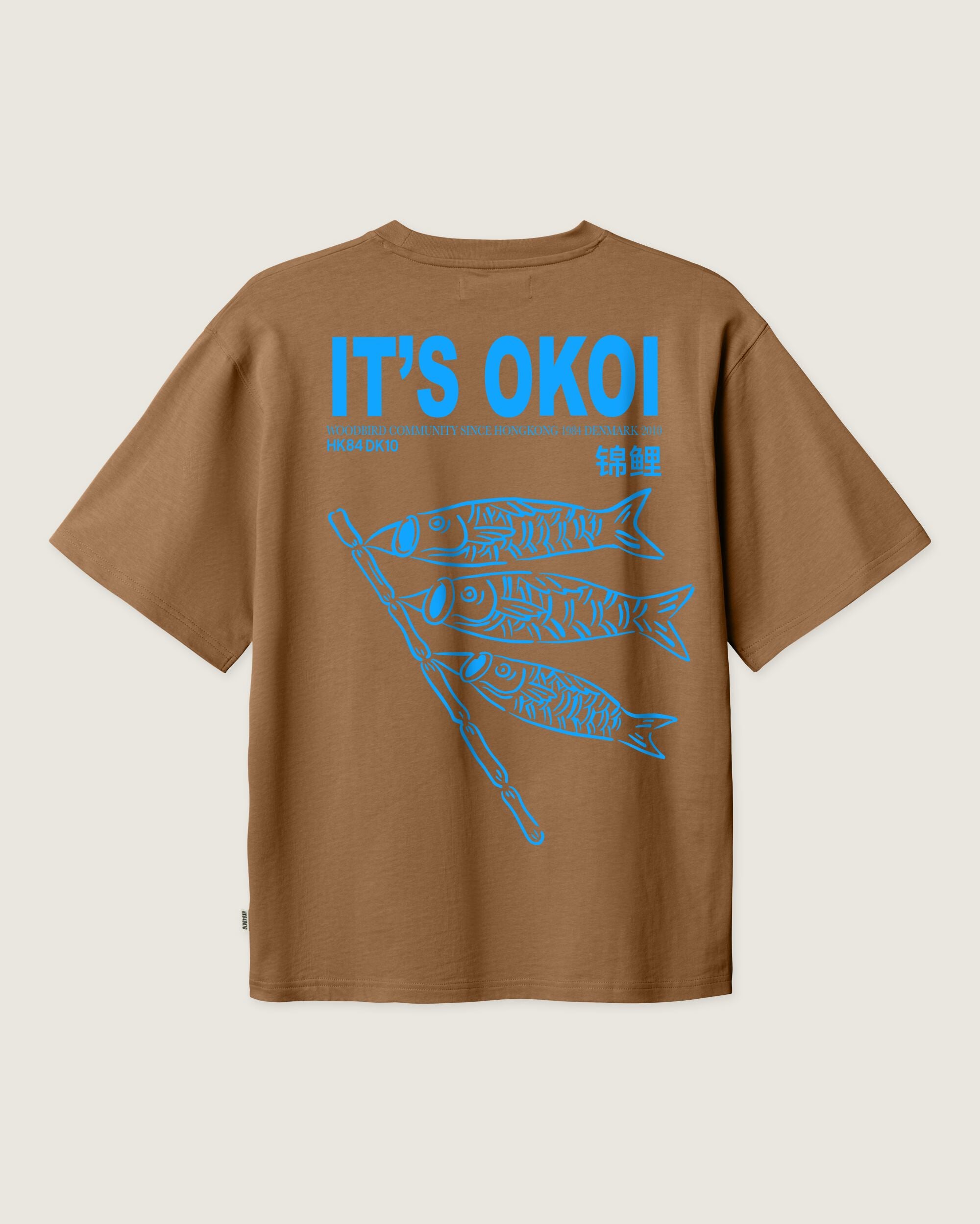 Woodbird WBBaine Koi Tee T-Shirts Dark Brown