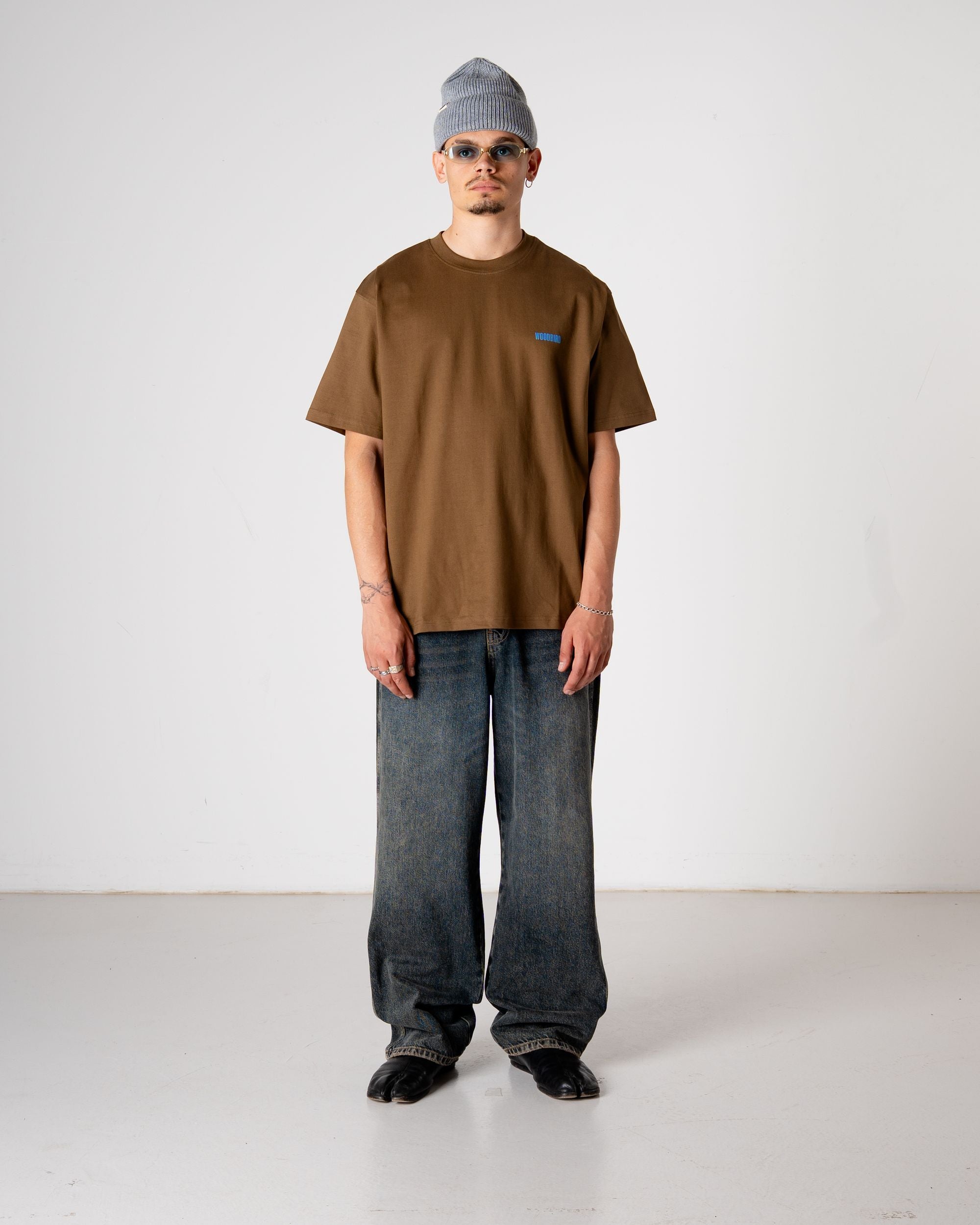 Woodbird WBBaine Koi Tee T-Shirts Dark Brown