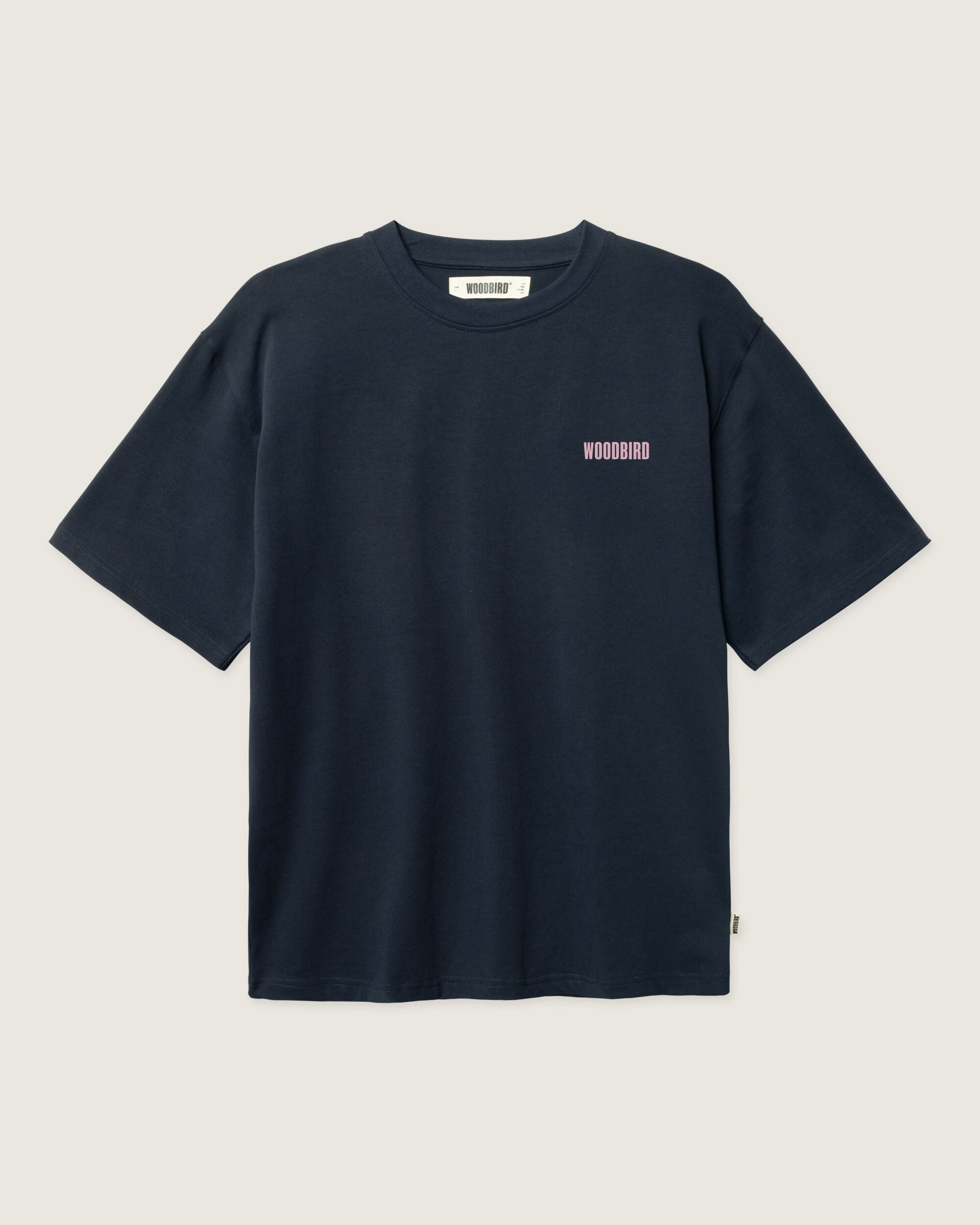 Woodbird WBBaine Koi Tee T-Shirts Dark Navy