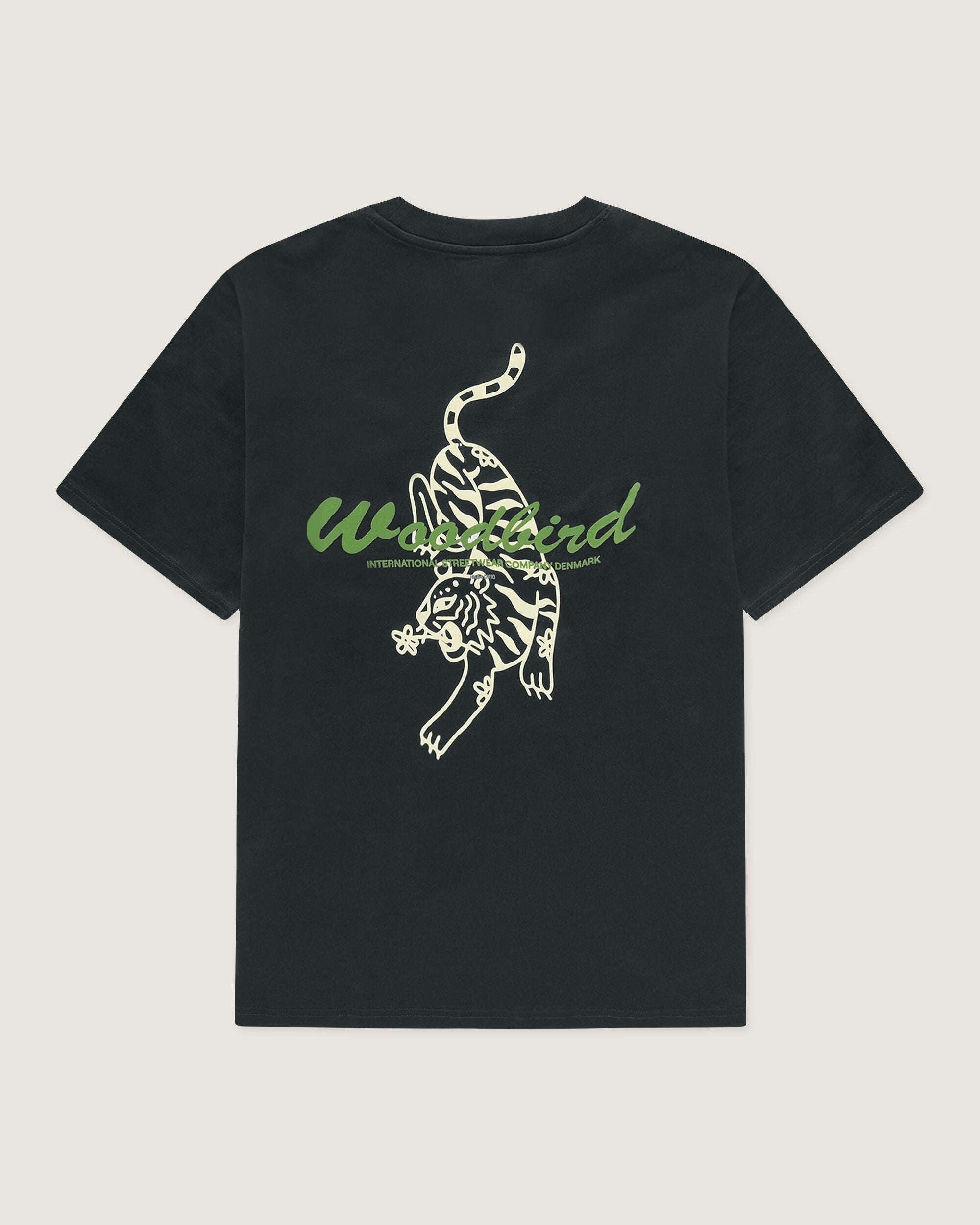 Woodbird WBBaine Tiger tee T-Shirts Black