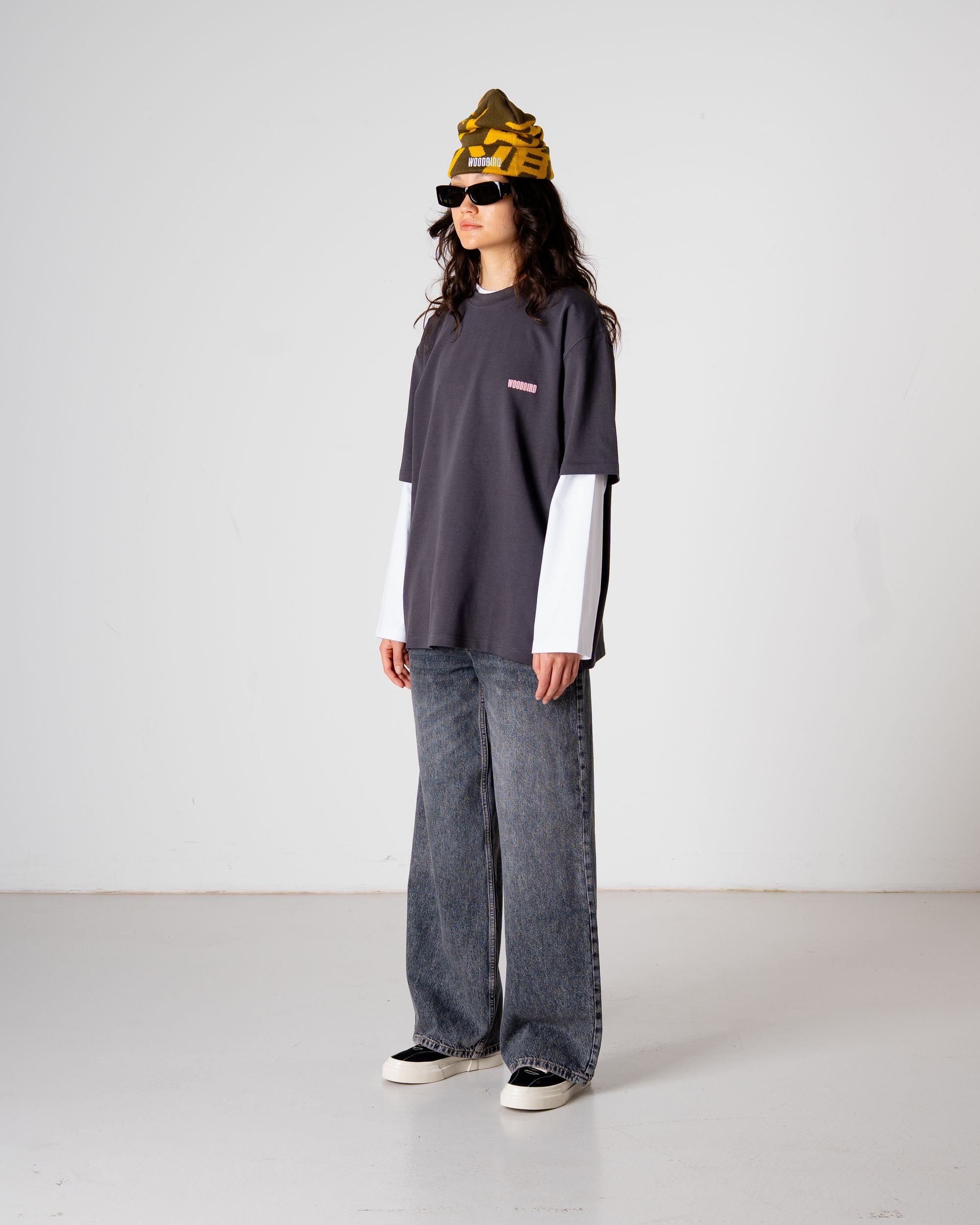 Woodbird Female WBBalo Curbi Tee T-Shirts Asphalt