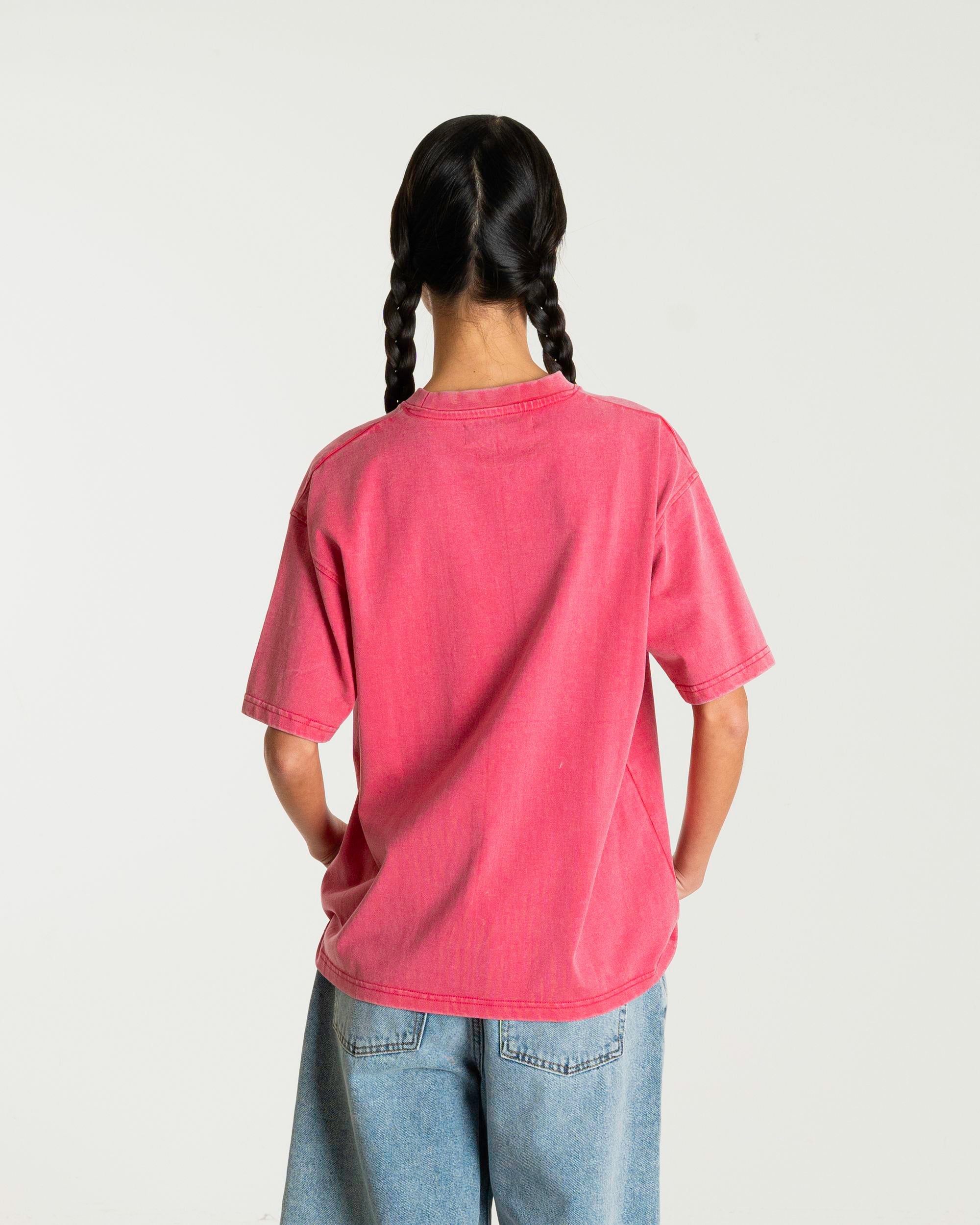 Woodbird Female WBBalo Washed Tee T-Shirts Pink