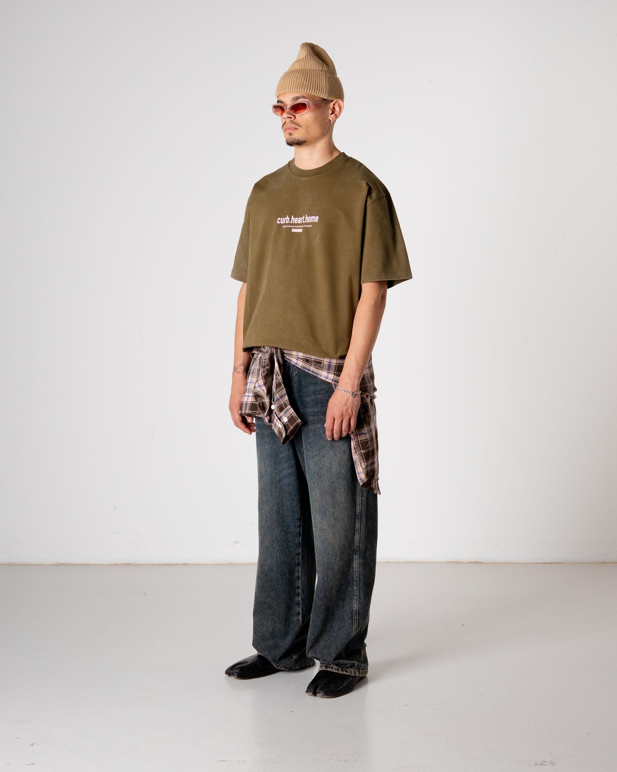 Woodbird WBBeam Dye Tee T-Shirts Dark Brown