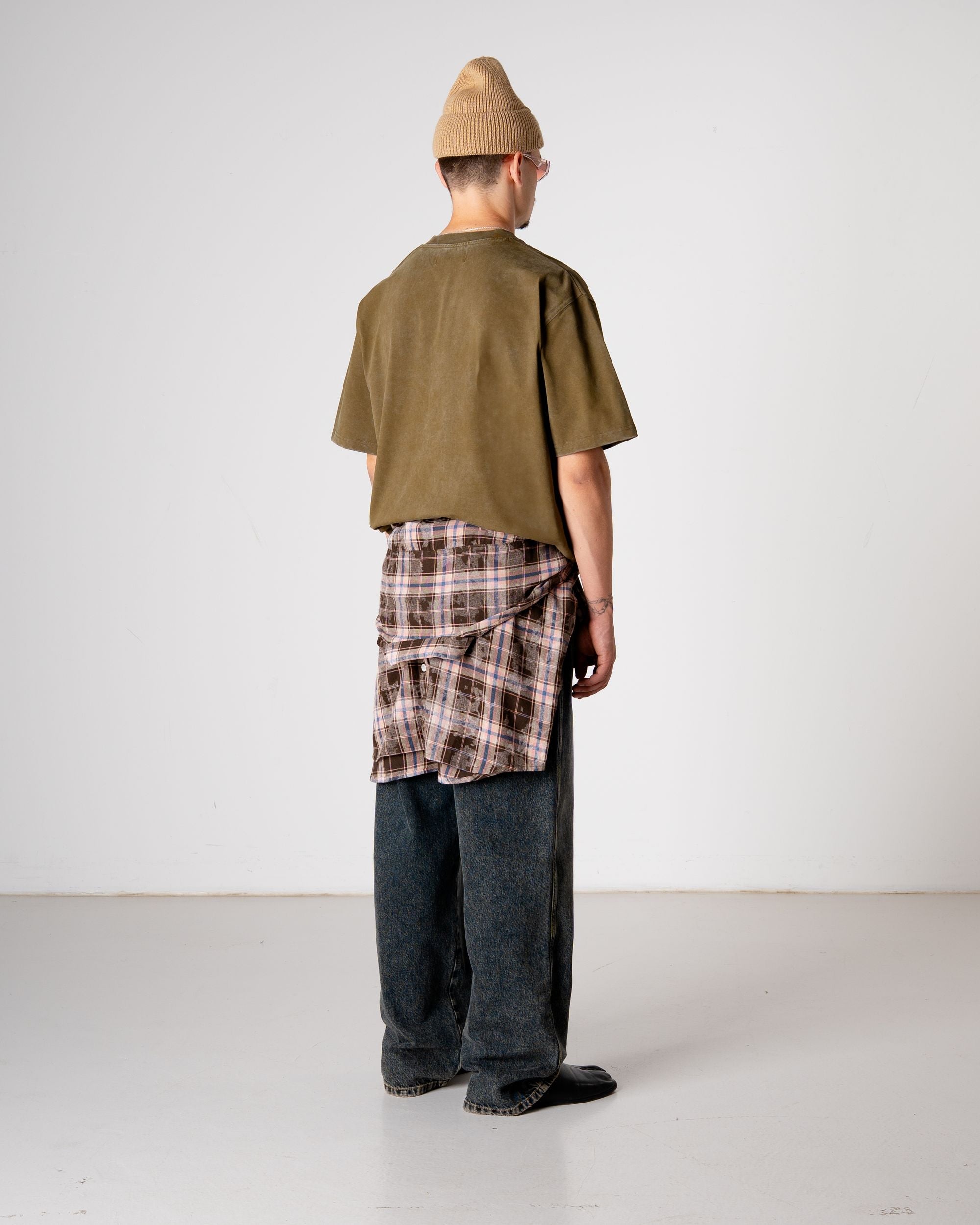 Woodbird WBBeam Dye Tee T-Shirts Dark Brown