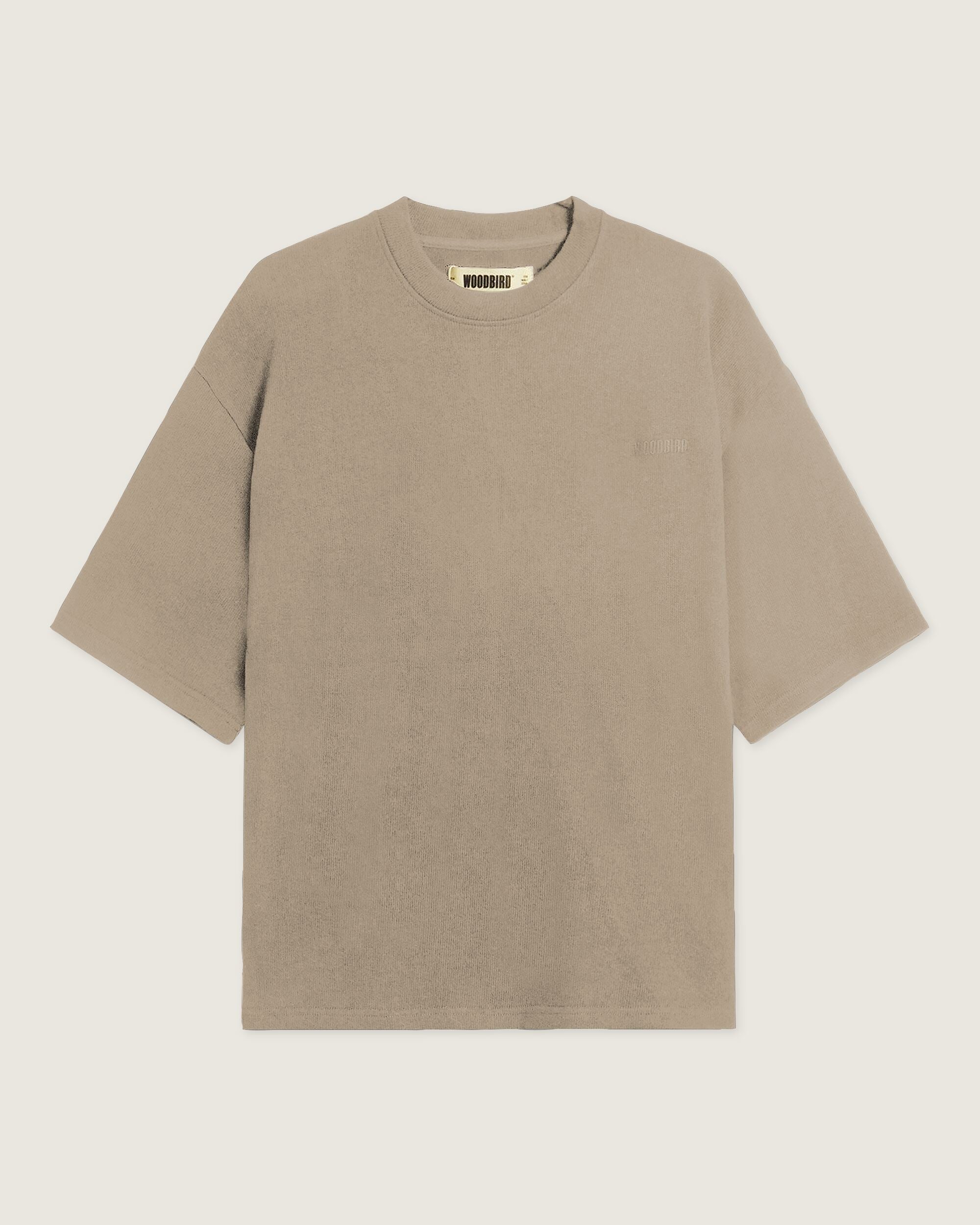 Woodbird WBBeam Knitted Tee T-Shirts Khaki