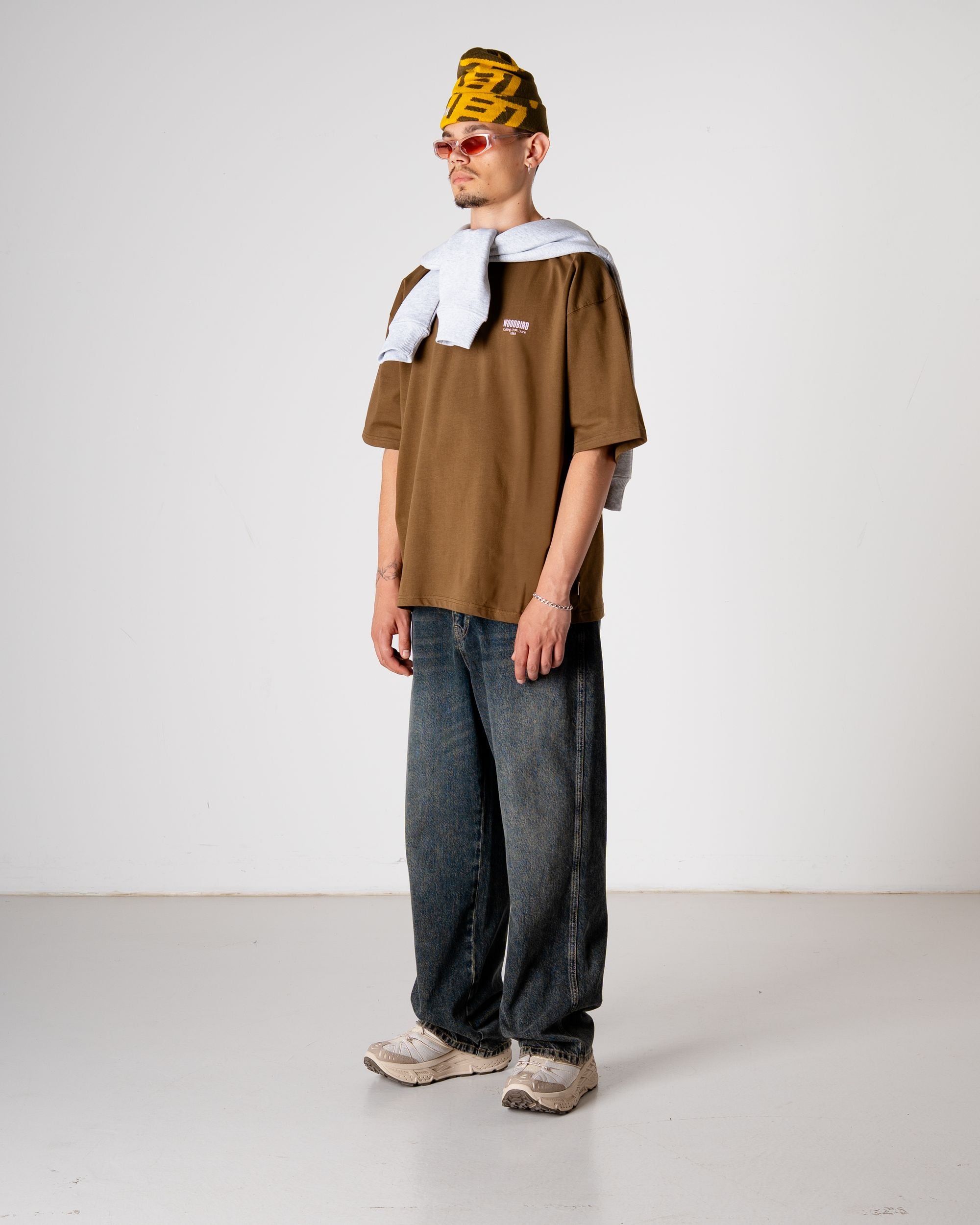 Woodbird WBBeam Pho Tee T-Shirts Dark Brown