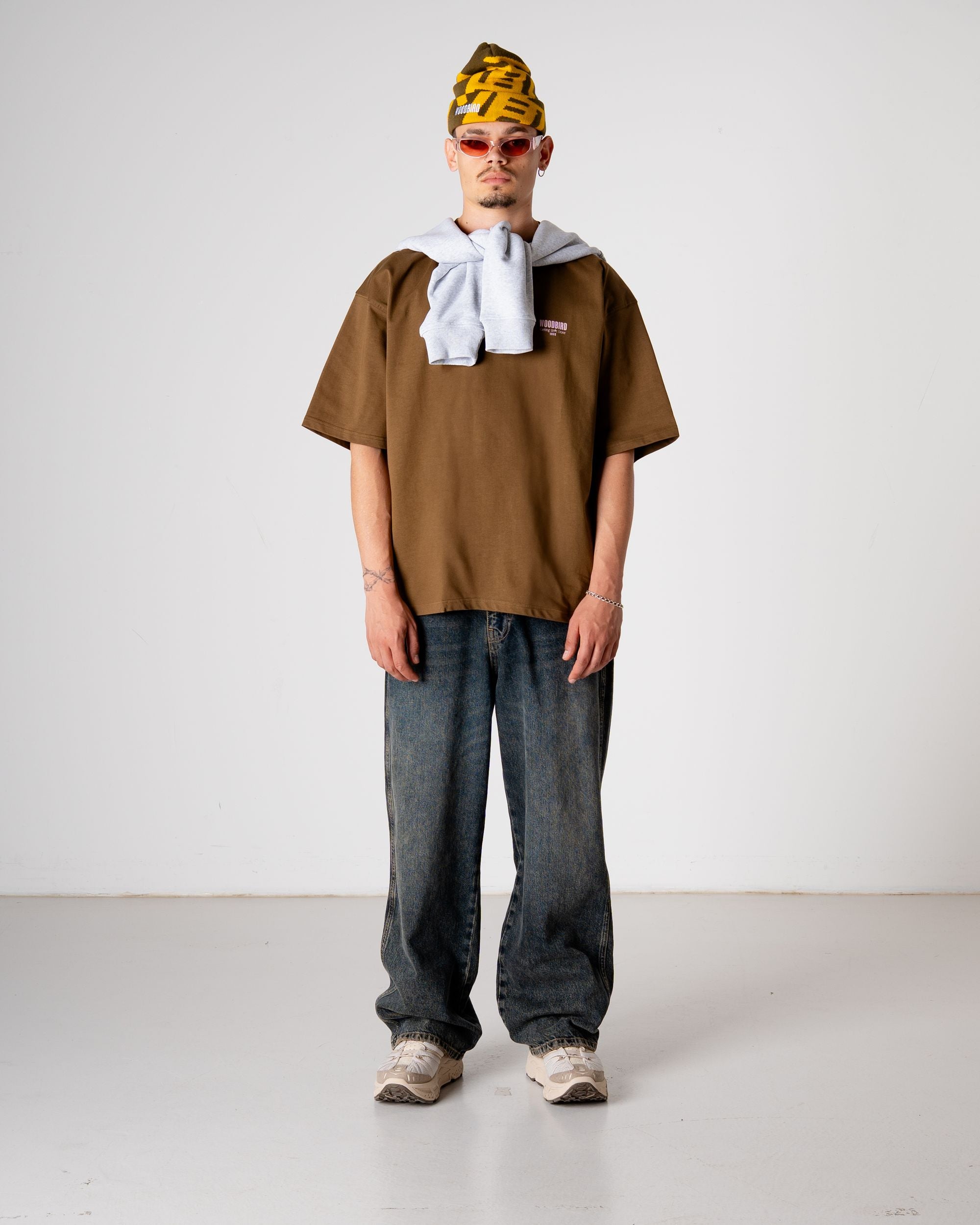 Woodbird WBBeam Pho Tee T-Shirts Dark Brown
