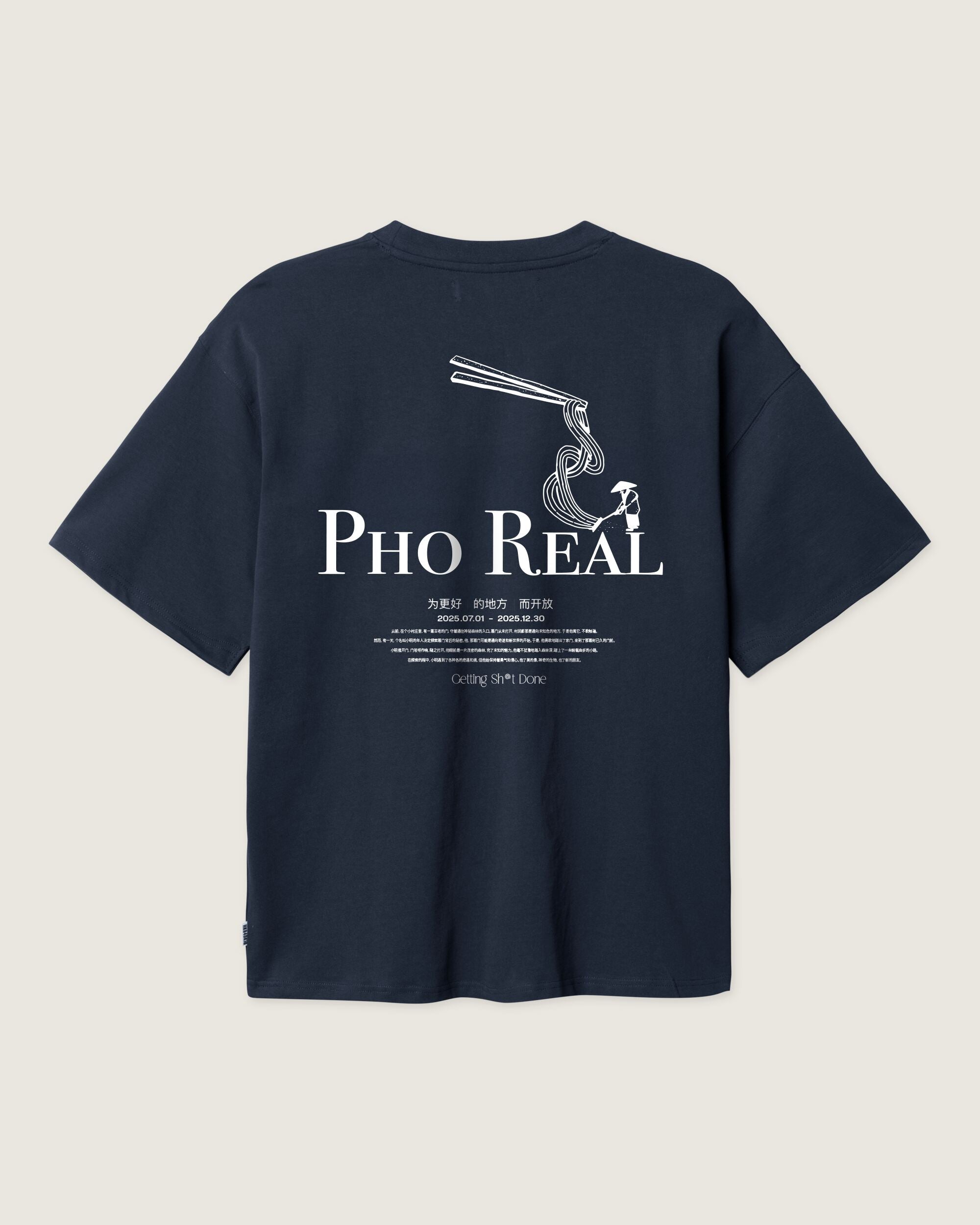Woodbird WBBeam Pho Tee T-Shirts Dark Navy