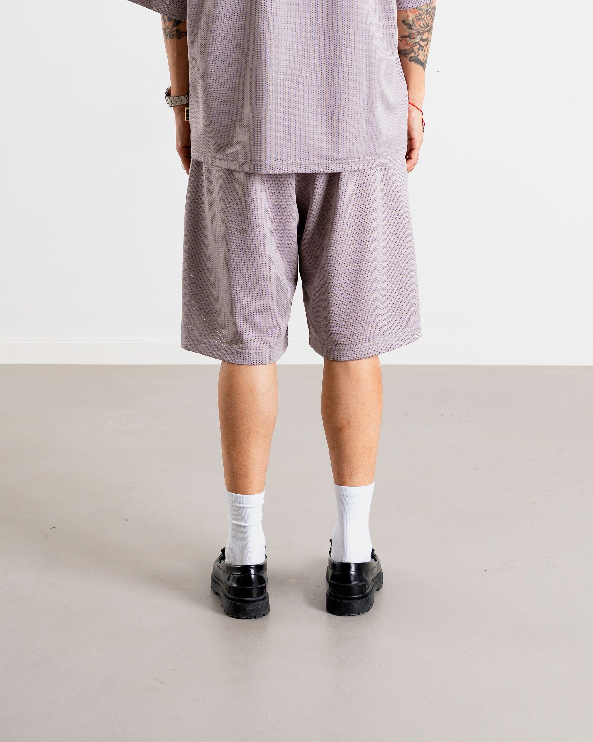 Woodbird WBBen Mesh Shorts Shorts Grey-Purple