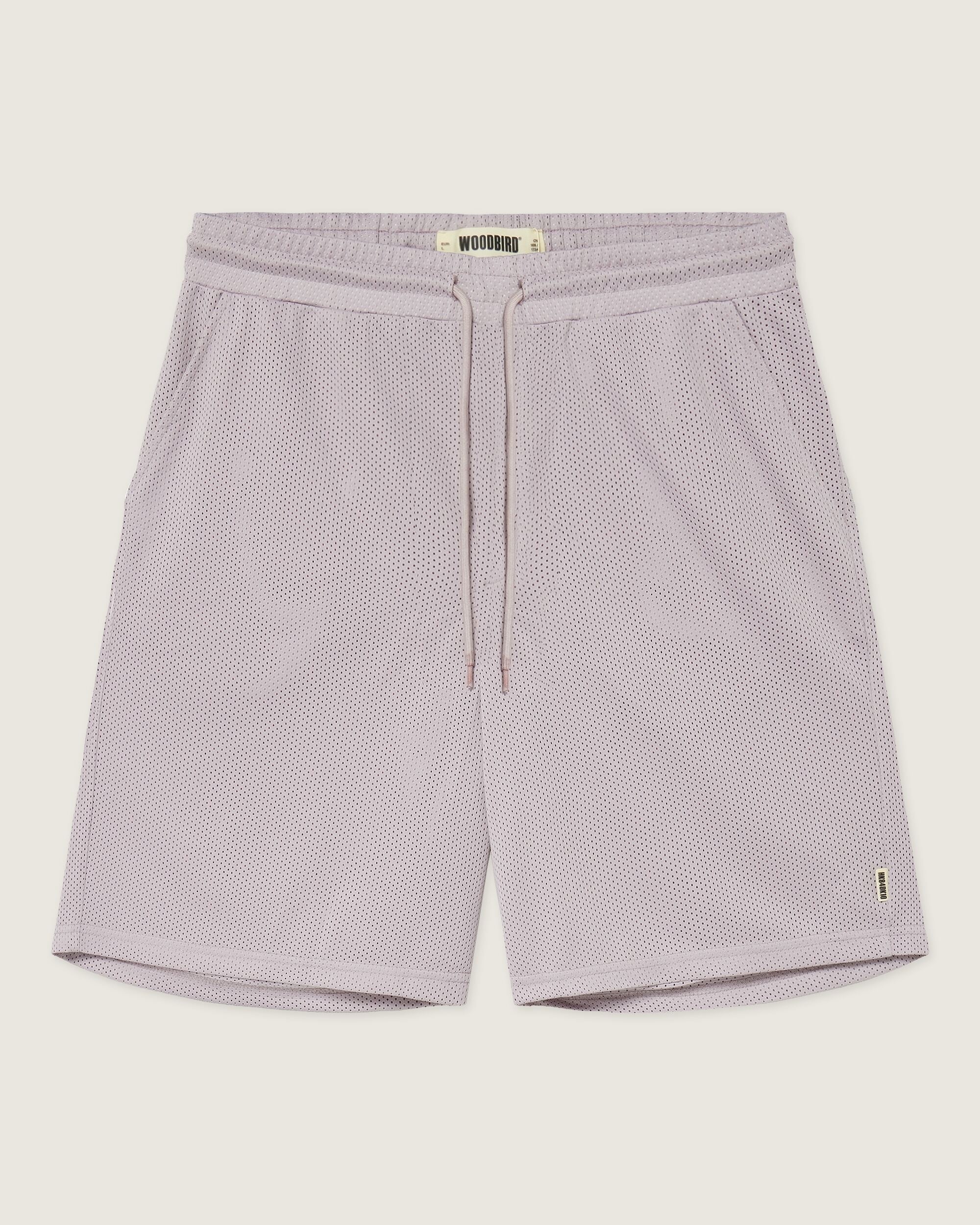Woodbird WBBen Mesh Shorts Shorts Grey-Purple