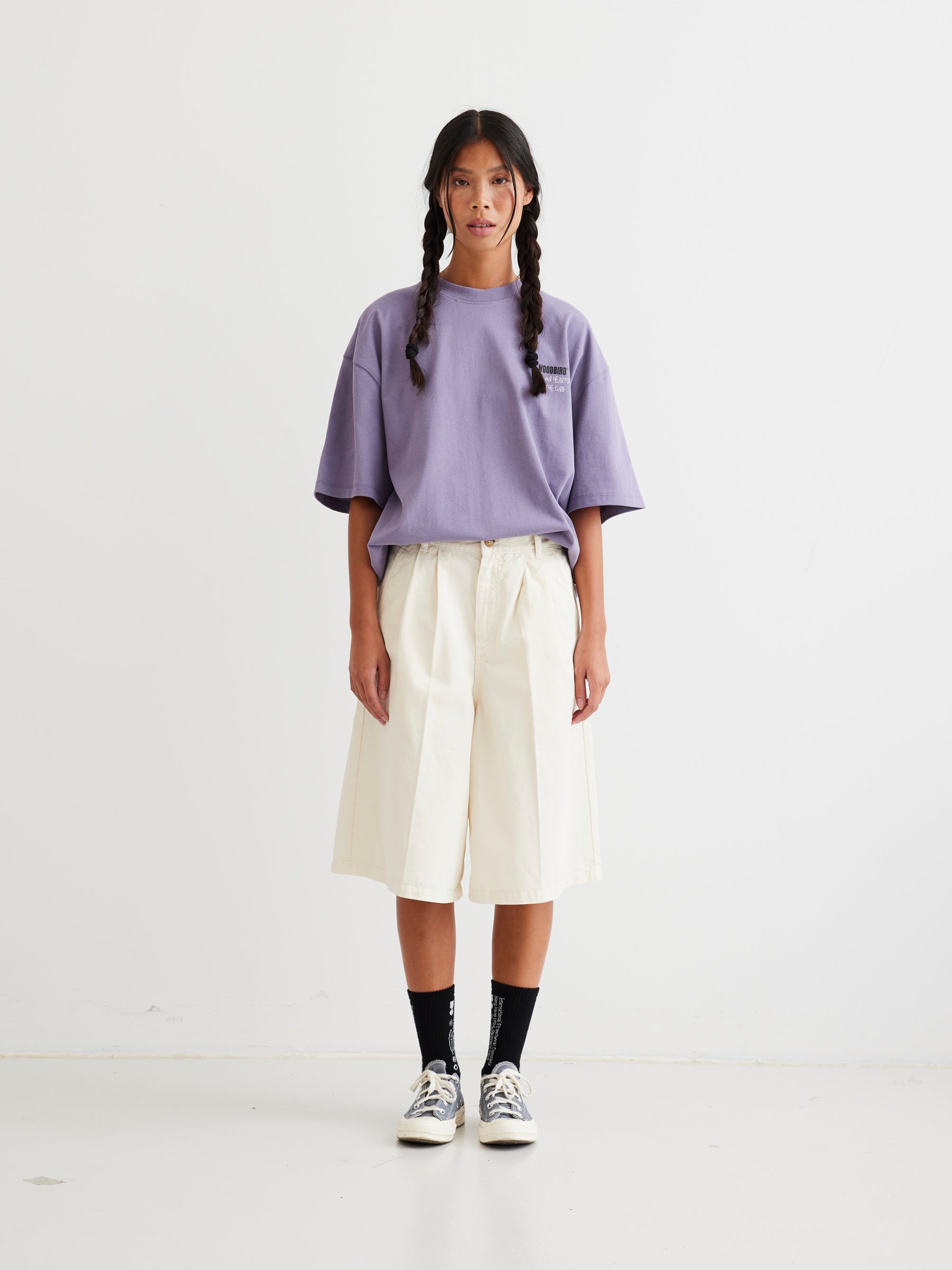 Woodbird Female WBBri Paper Shorts Shorts Off White