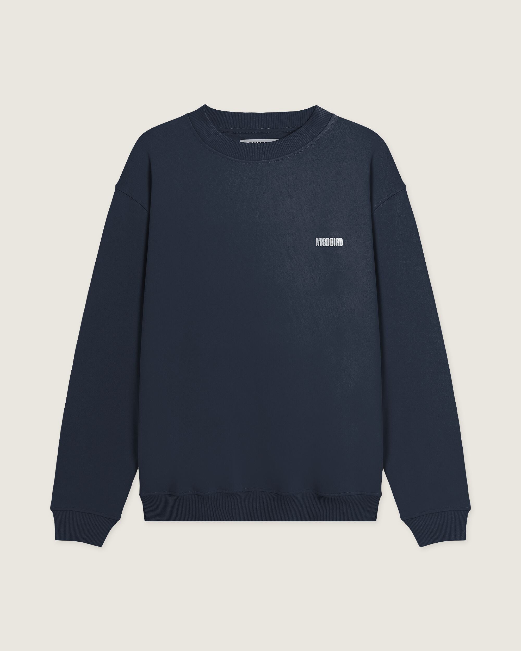 Woodbird WBCane Home Crew Sweats Dark Navy