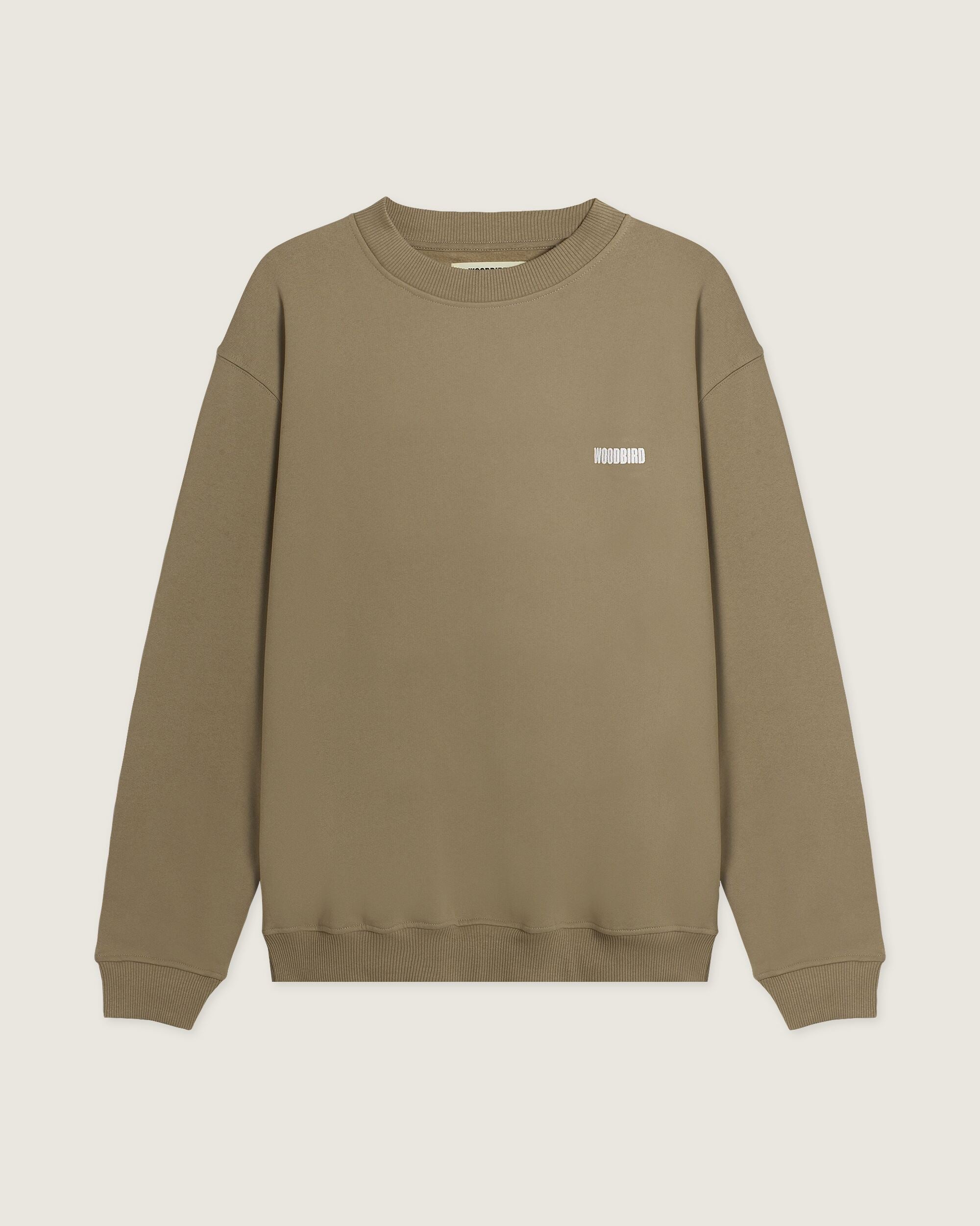 Woodbird WBCane Home Crew Sweats Khaki