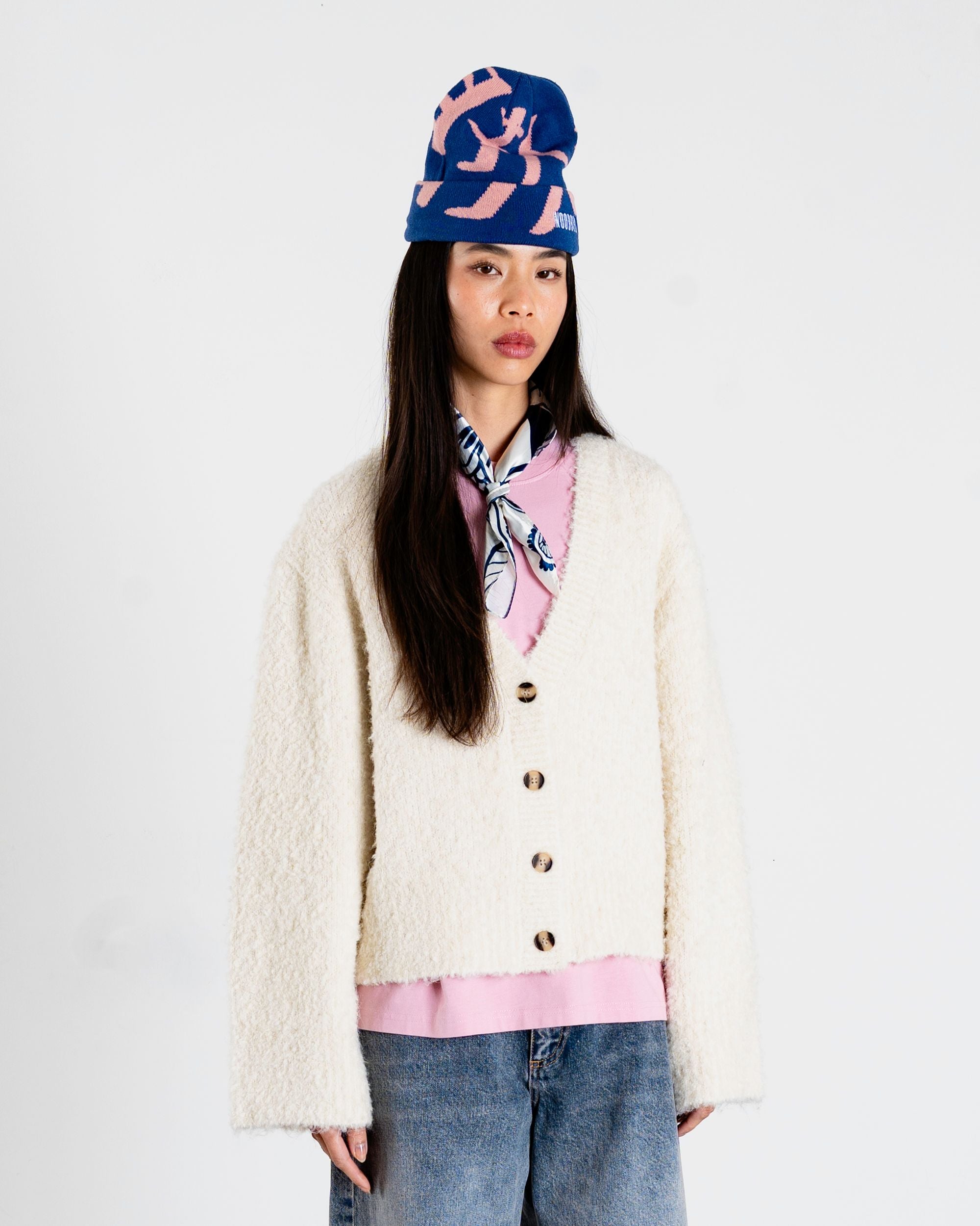 Woodbird Female WBEa Teddy Cardigan Knits Off White