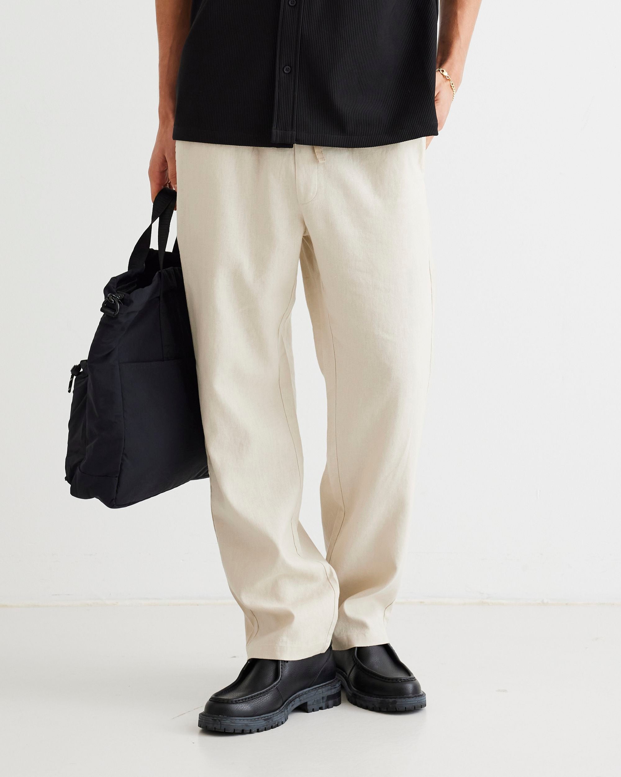 Woodbird WBEik Linen Pant Pants Sand