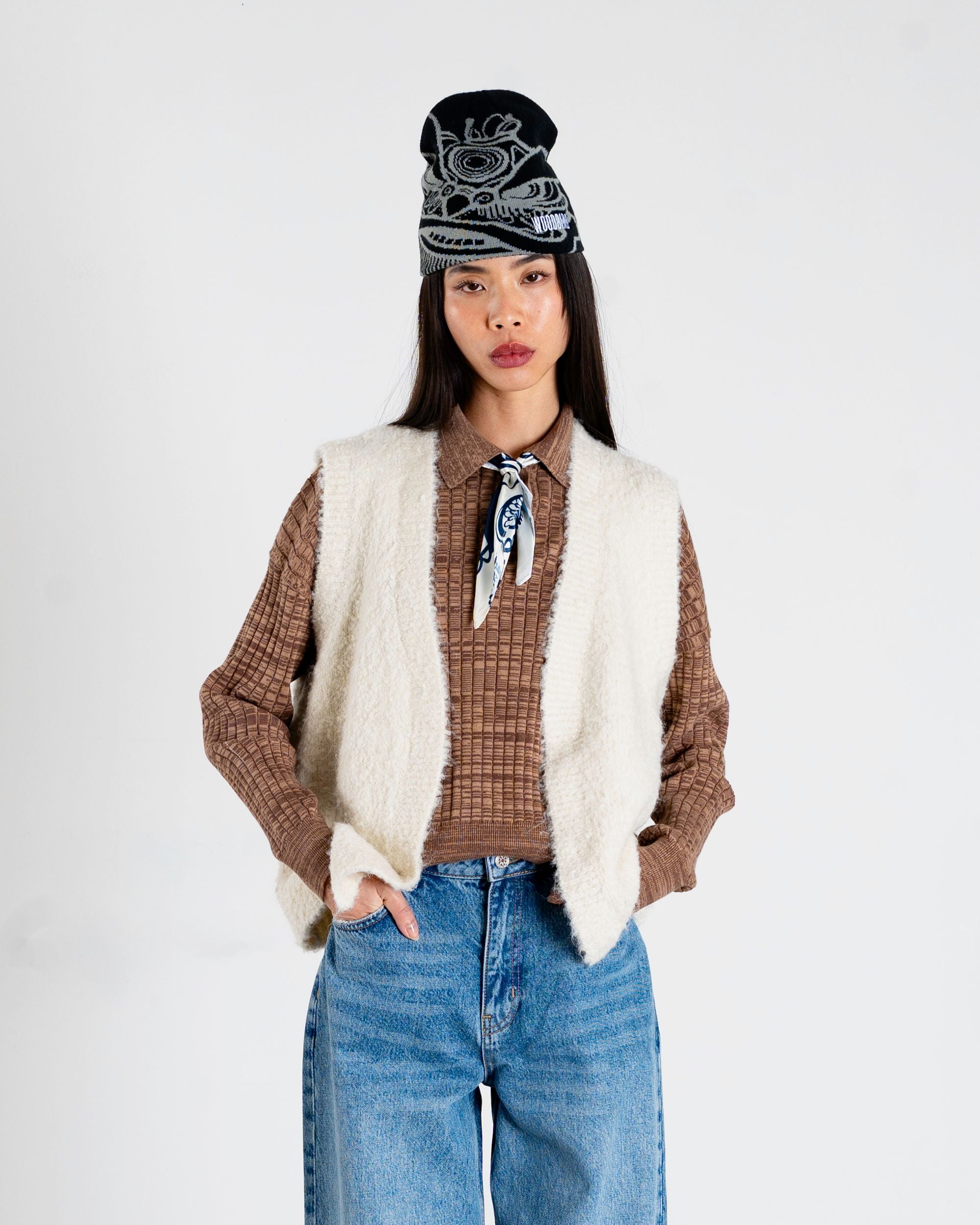 Woodbird Female WBEva Teddy Vest Knits Off White