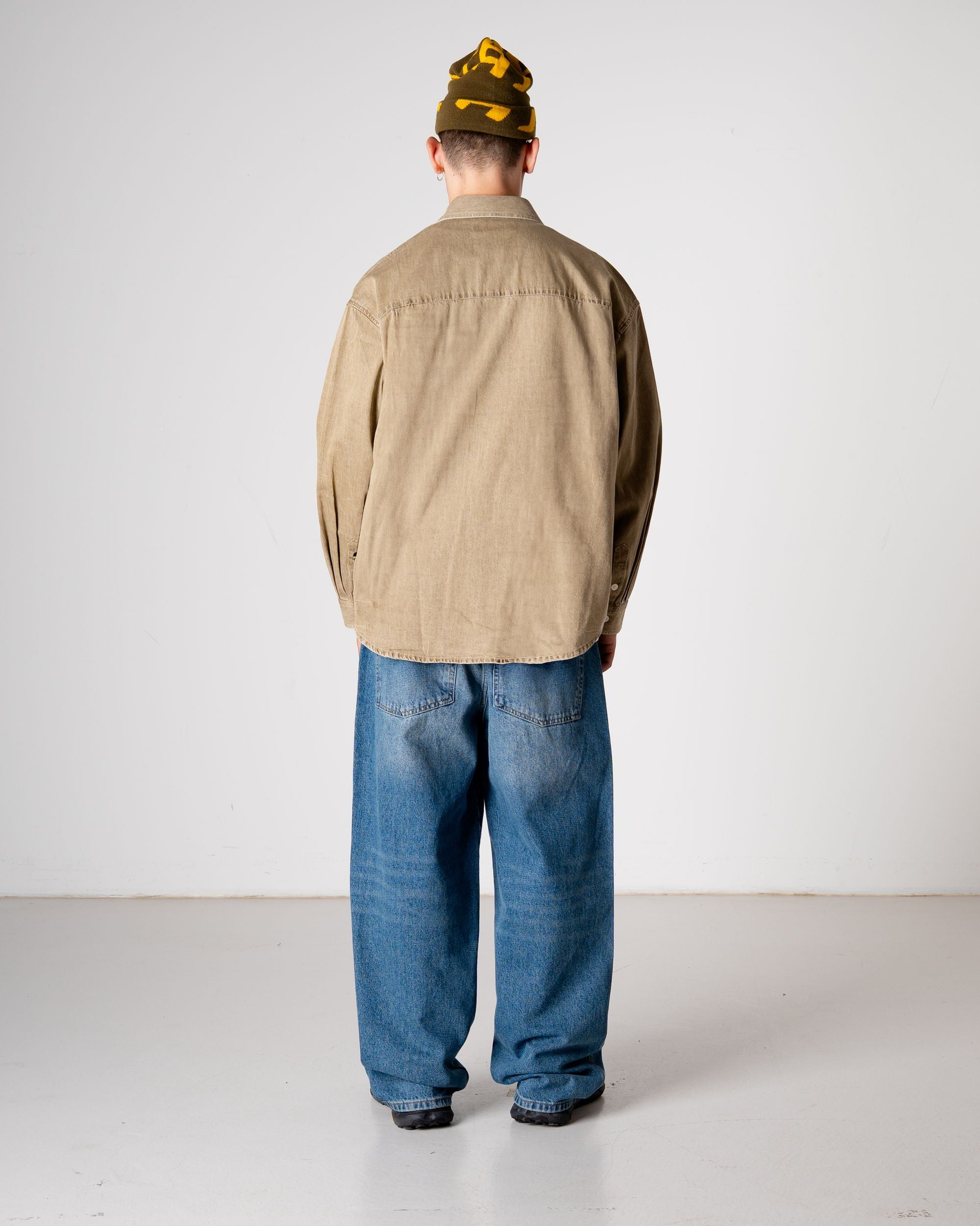 Woodbird WBJong Washed Shirt Shirts Stone