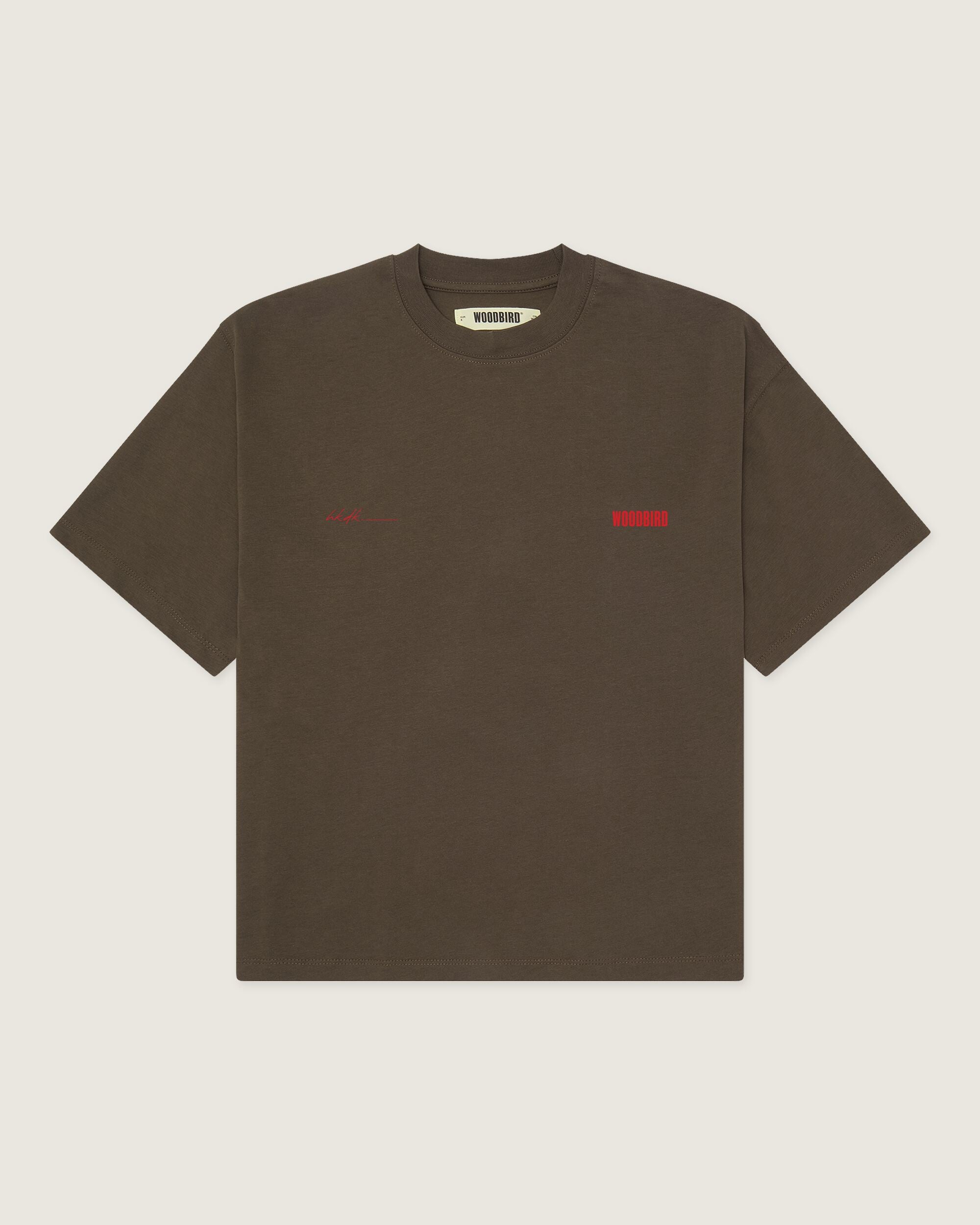 Woodbird Female WBJuno 8410 Tee T-Shirts Brown