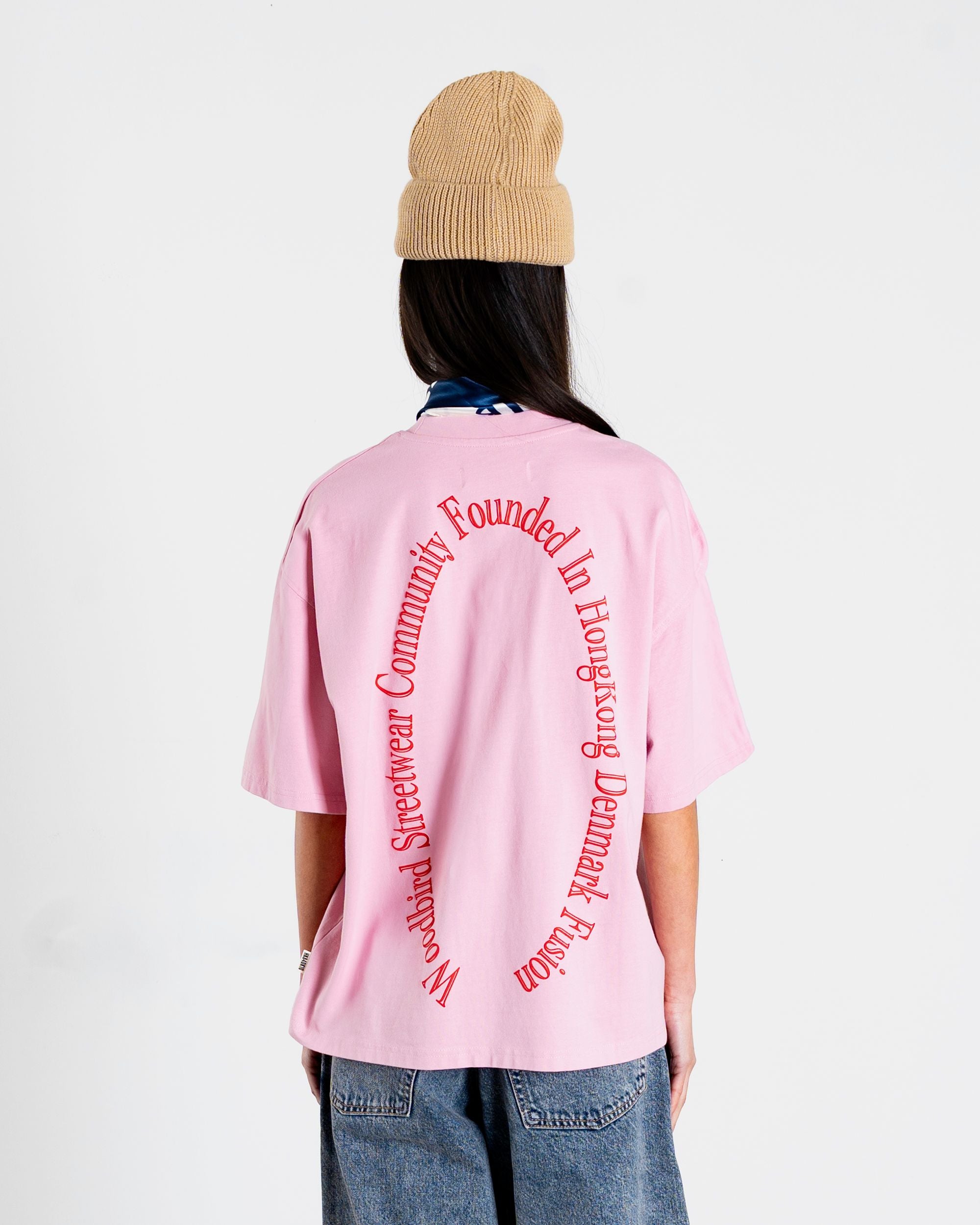Woodbird Female WBJuno Founded tee T-Shirts Dusty Rose