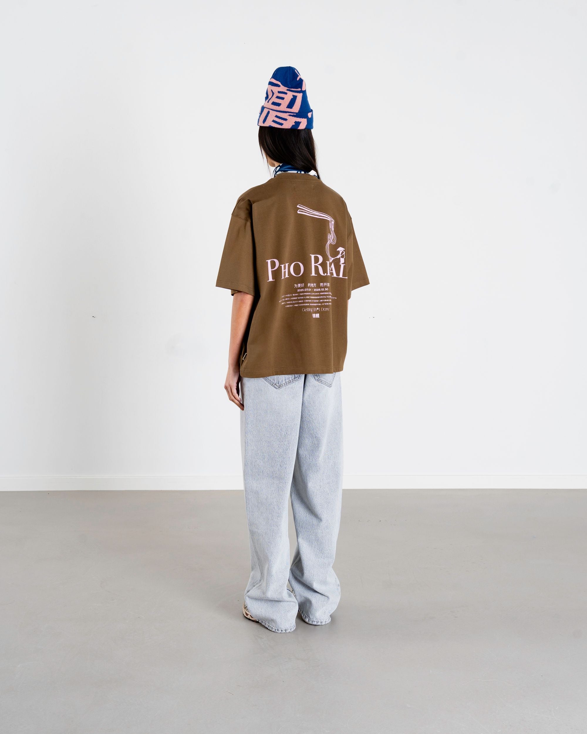 Woodbird Female WBJuno Pho Tee T-Shirts Dark Brown