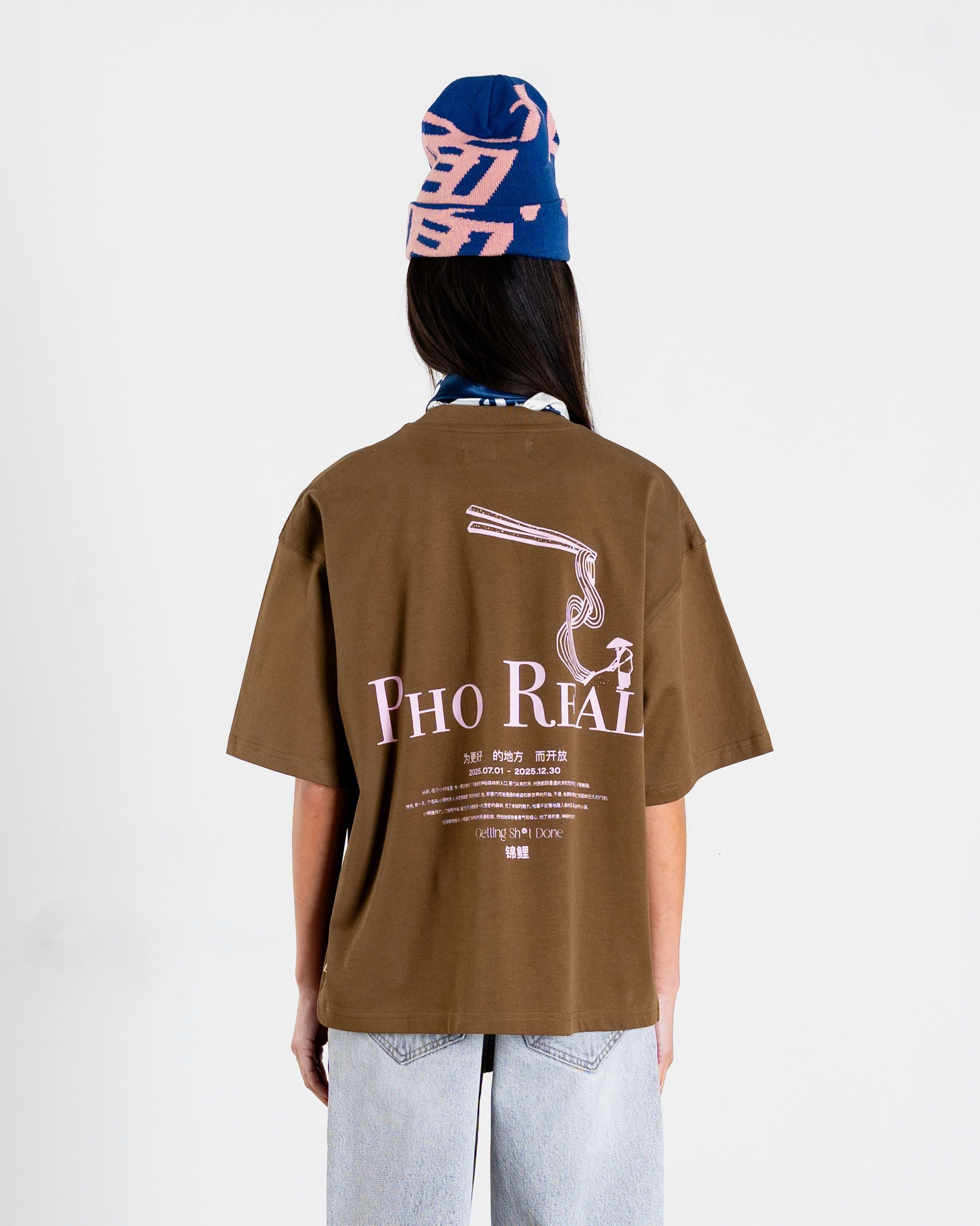 Woodbird Female WBJuno Pho Tee T-Shirts Dark Brown