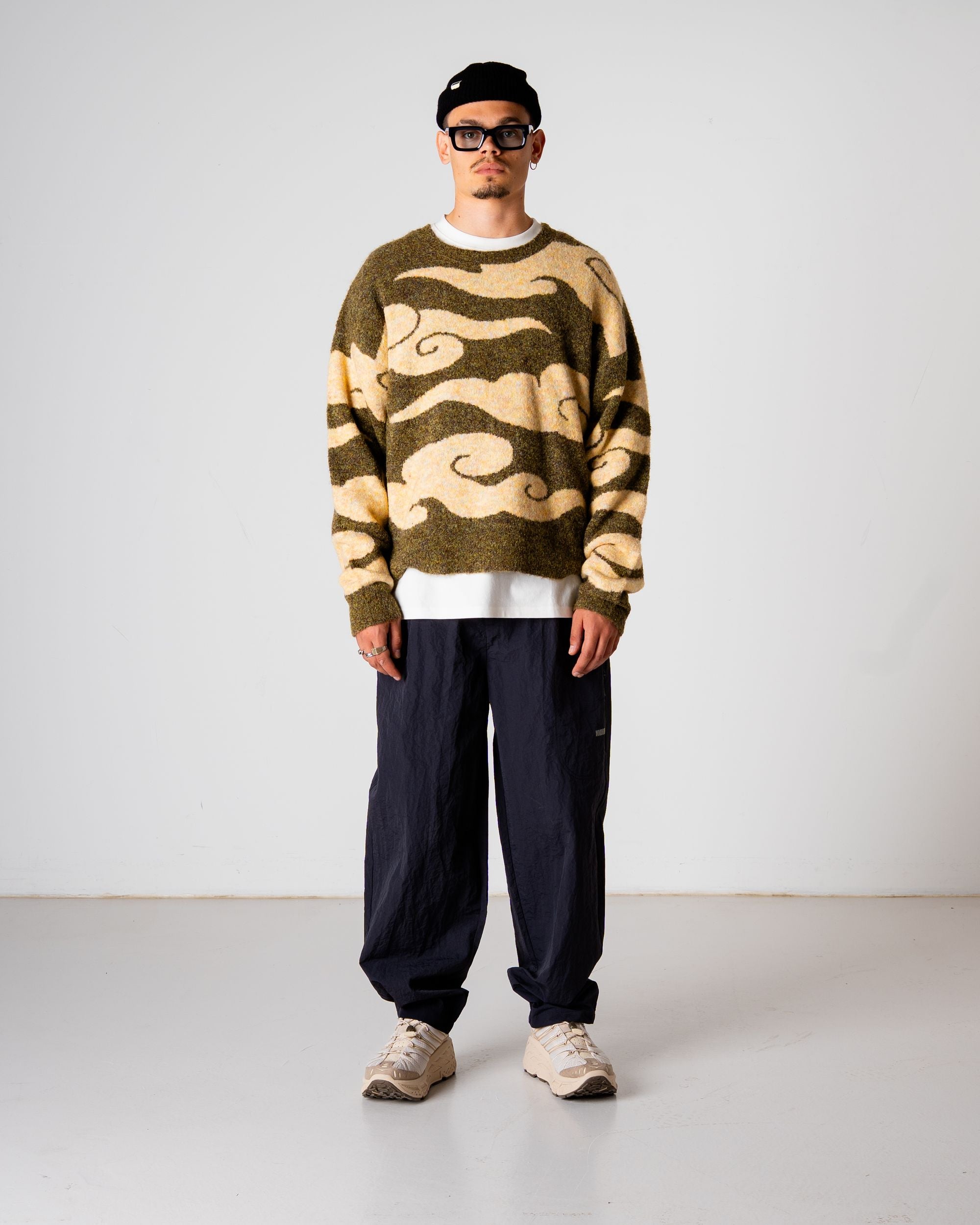Woodbird WBKurt Cloud Crew Knits Dark Green