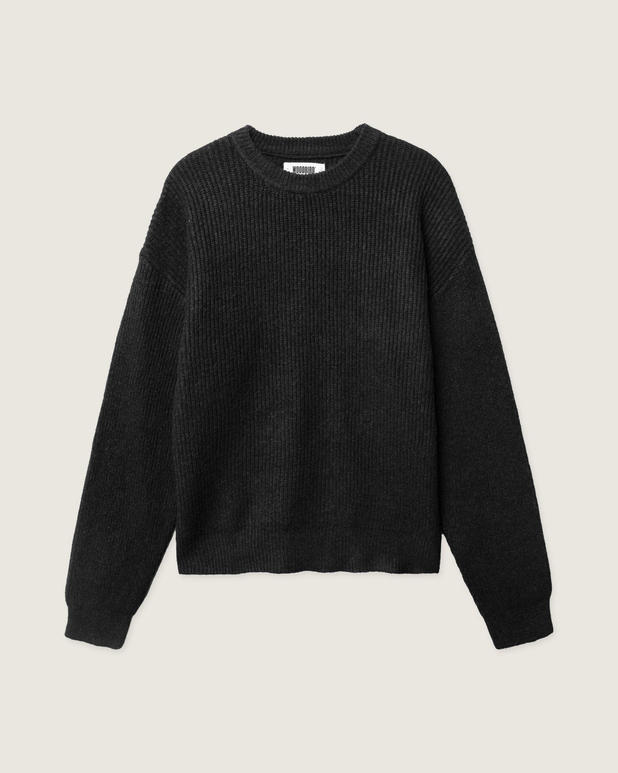 Woodbird WBKurt Fuzzy Knit Knits Black