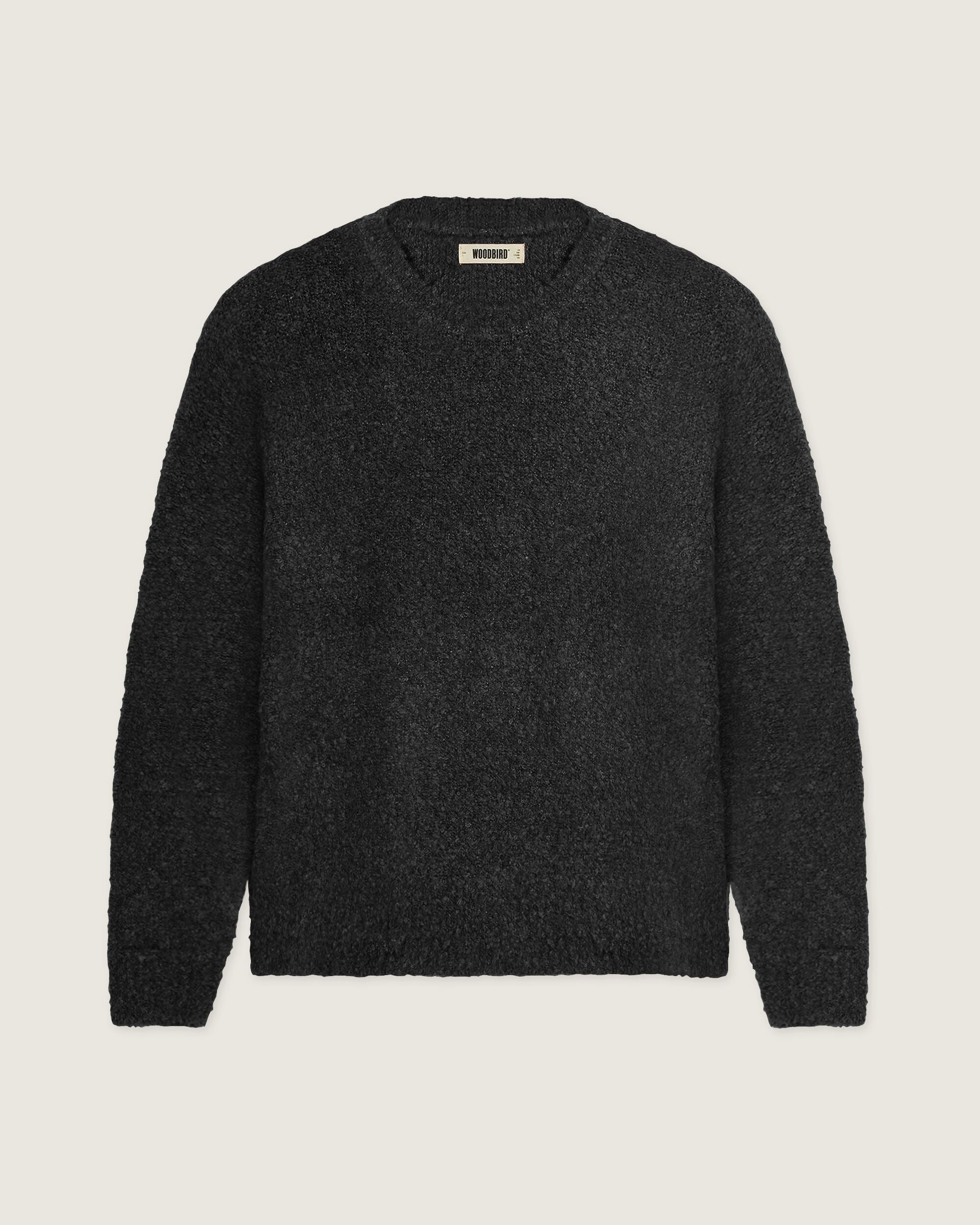 Woodbird WBKurt Loop Crew Knits Black
