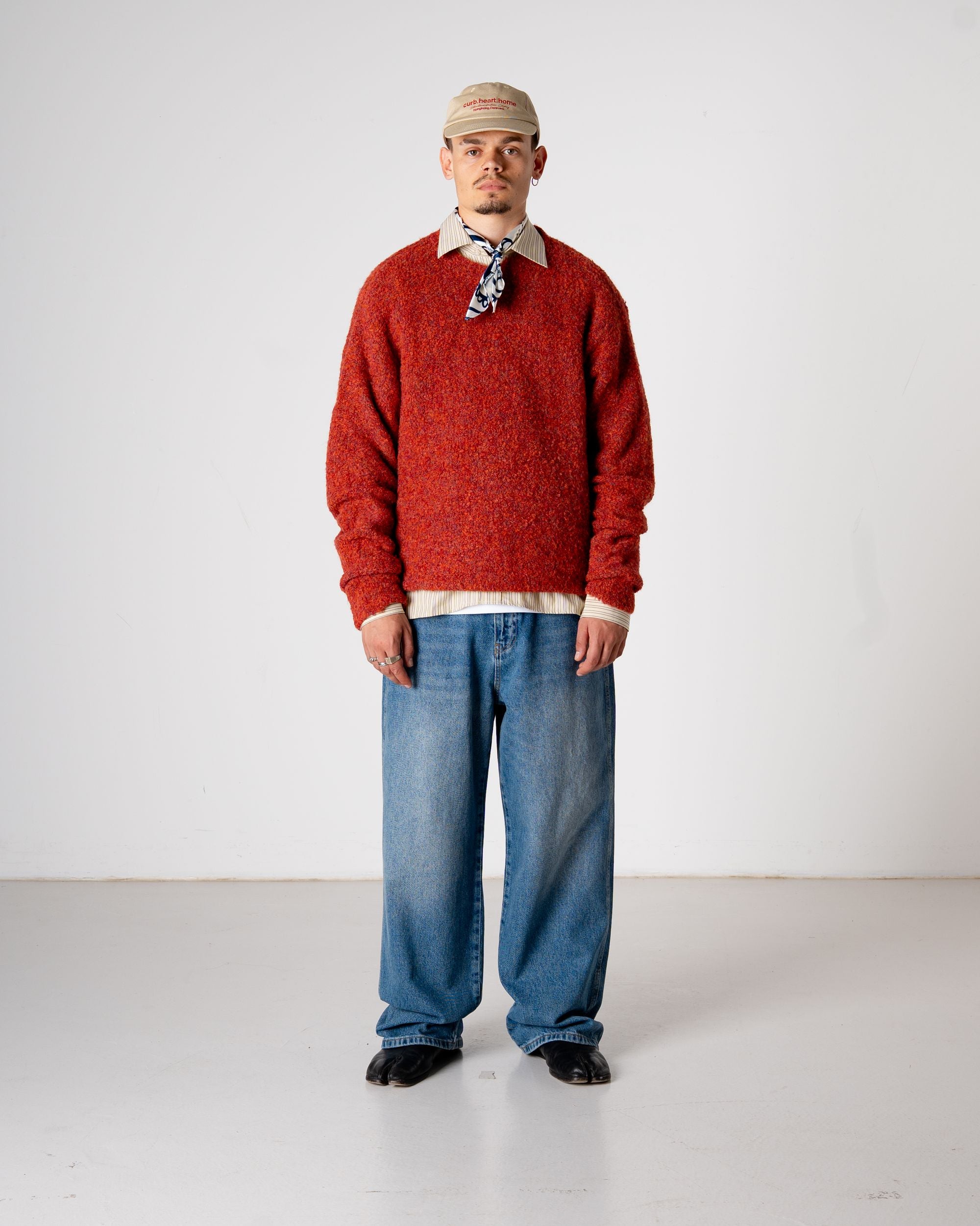 Woodbird WBKurt Loop Crew Knits Dark Red
