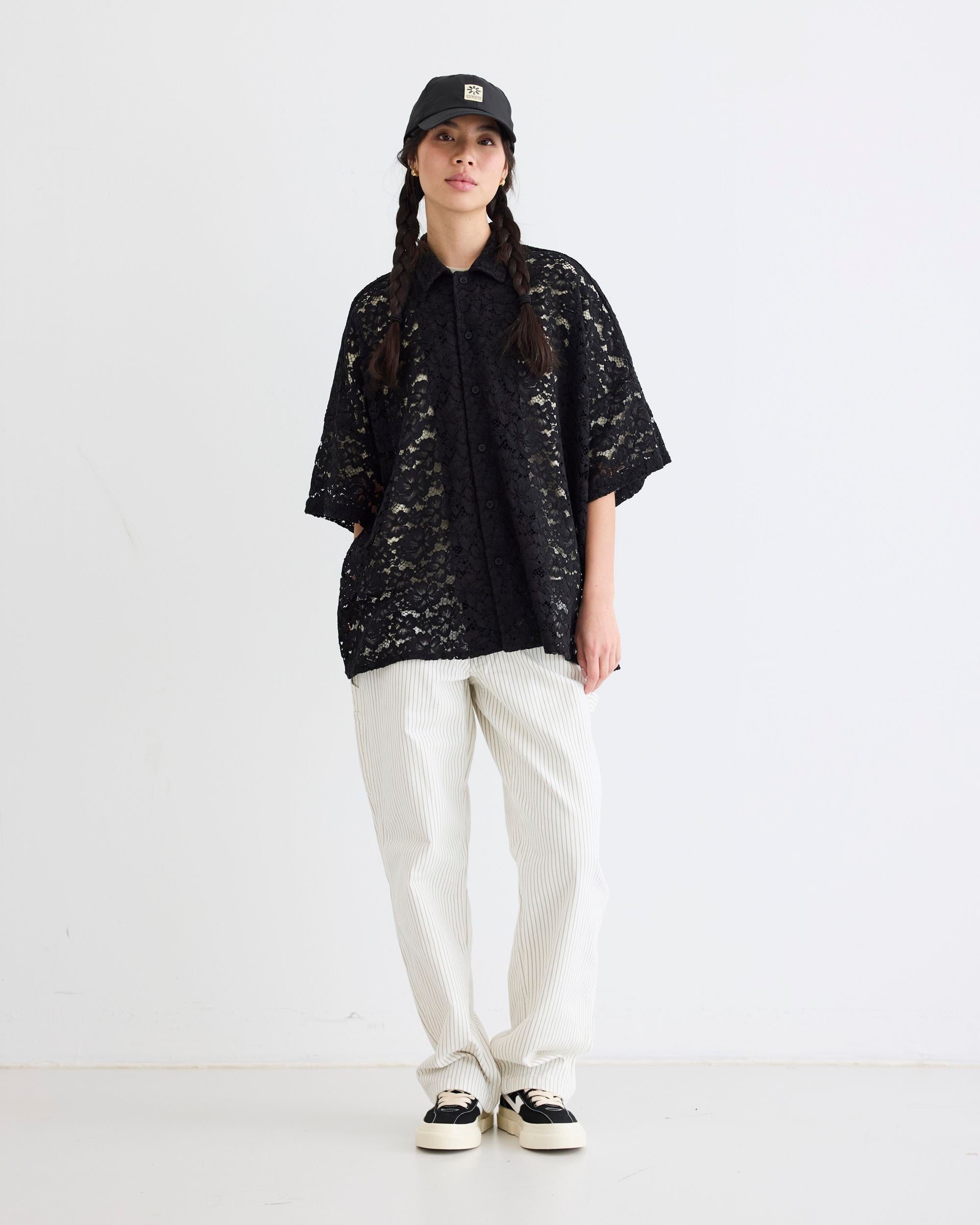 Woodbird Female WBLuna Flower Shirt Shirts Black