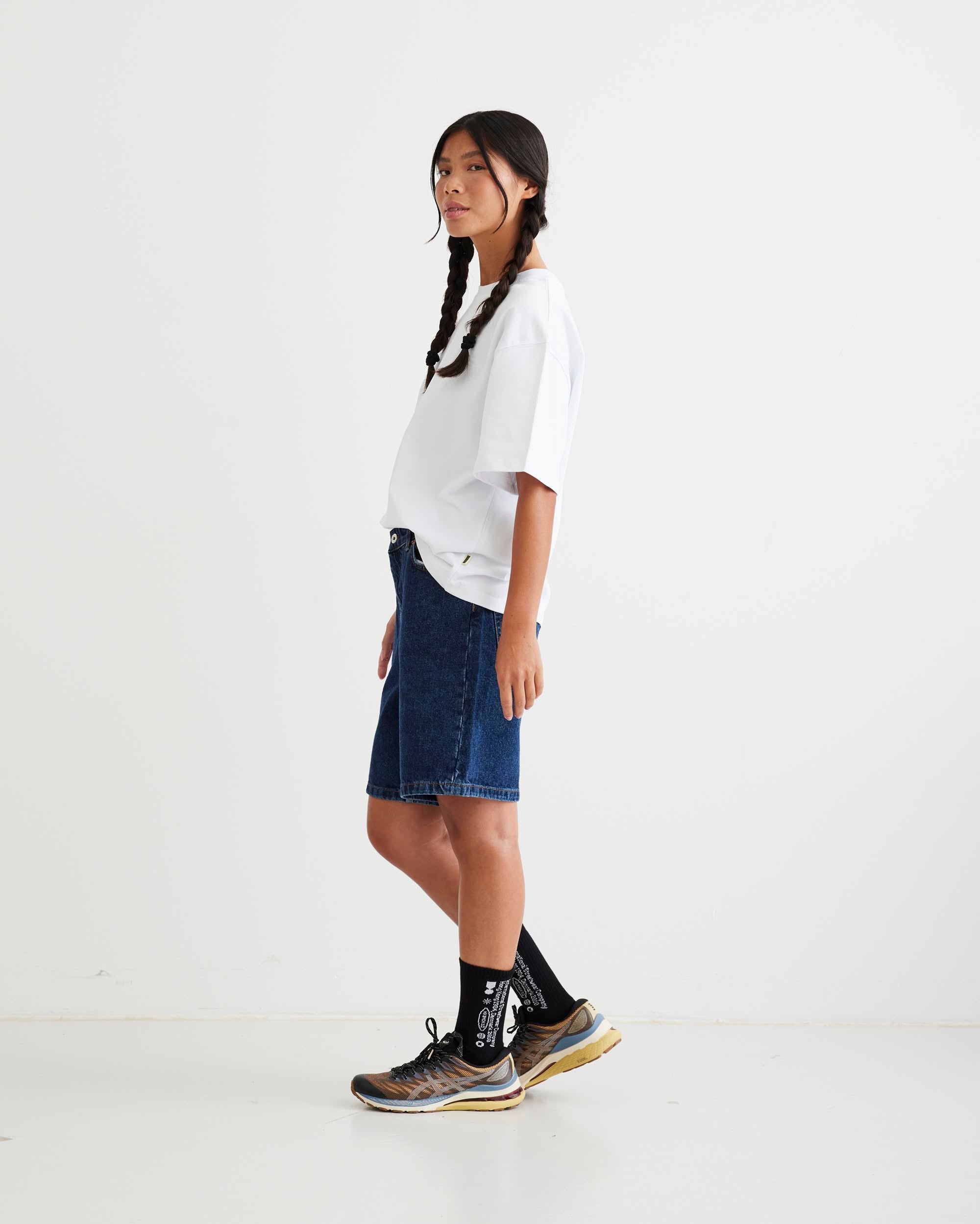 Woodbird Female WBMaggie 90s Rinse Shorts 90s Blue