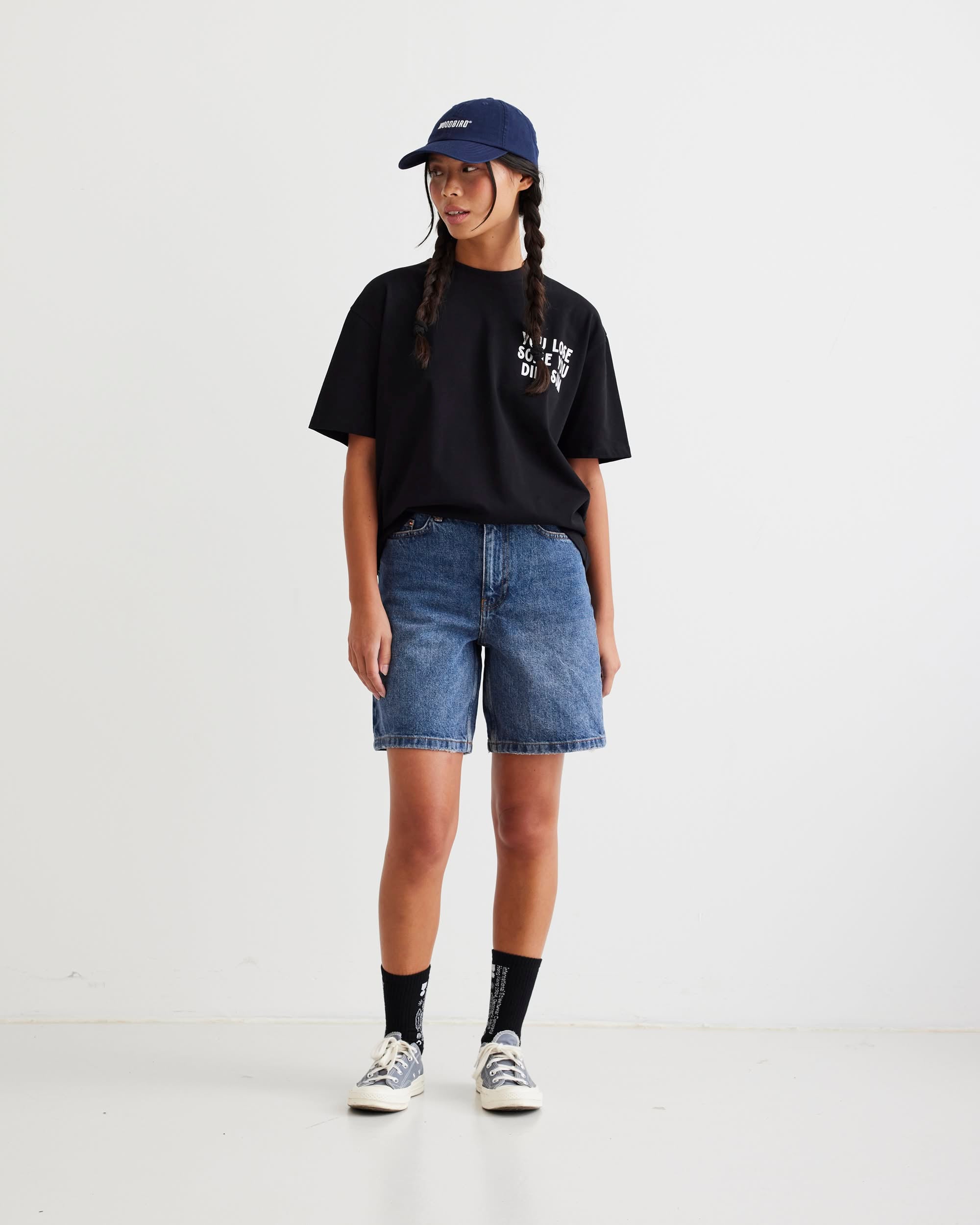 Woodbird Female WBMaggie blook Shorts Shorts Blue Stone