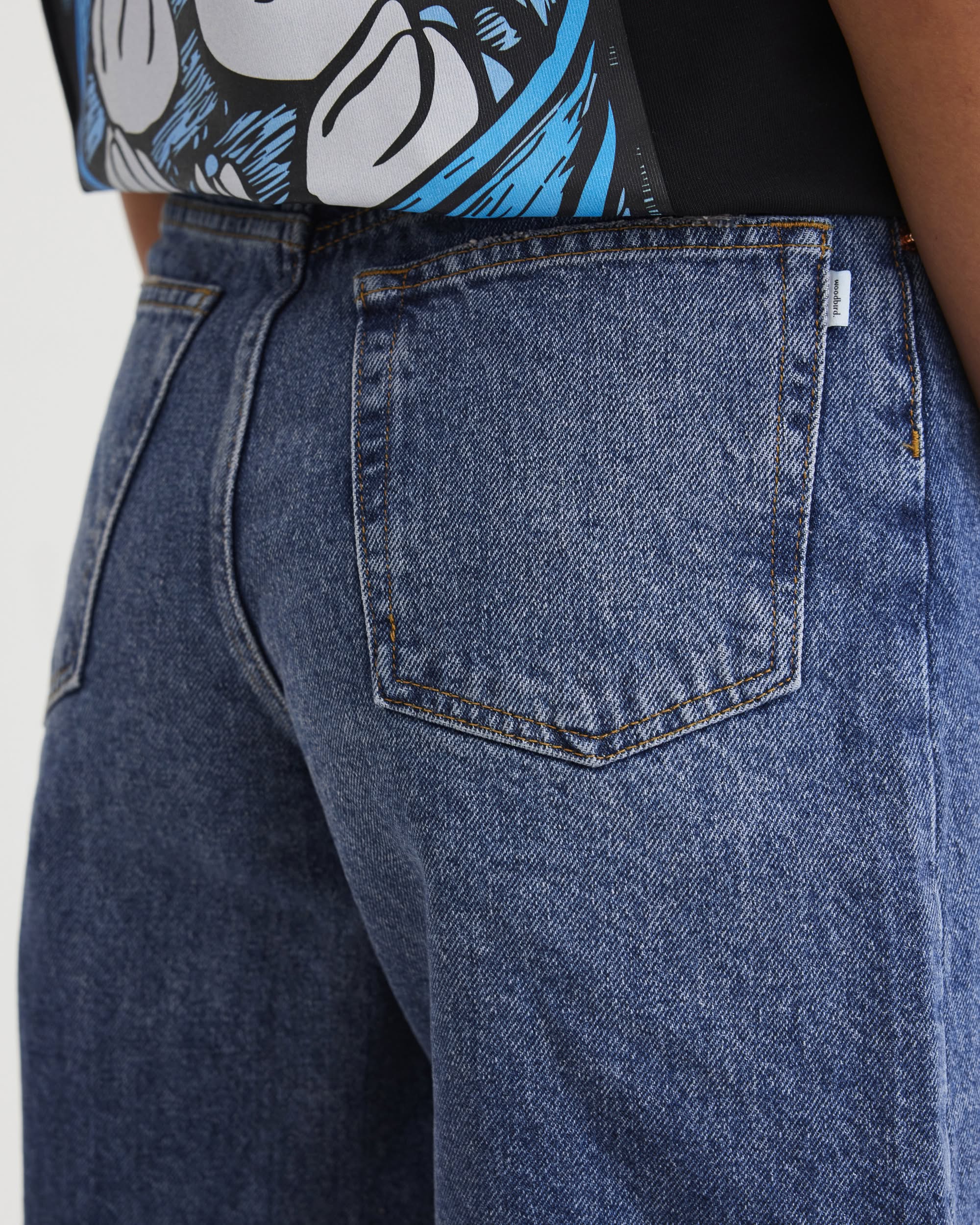 Woodbird Female WBMaggie blook Shorts Shorts Blue Stone