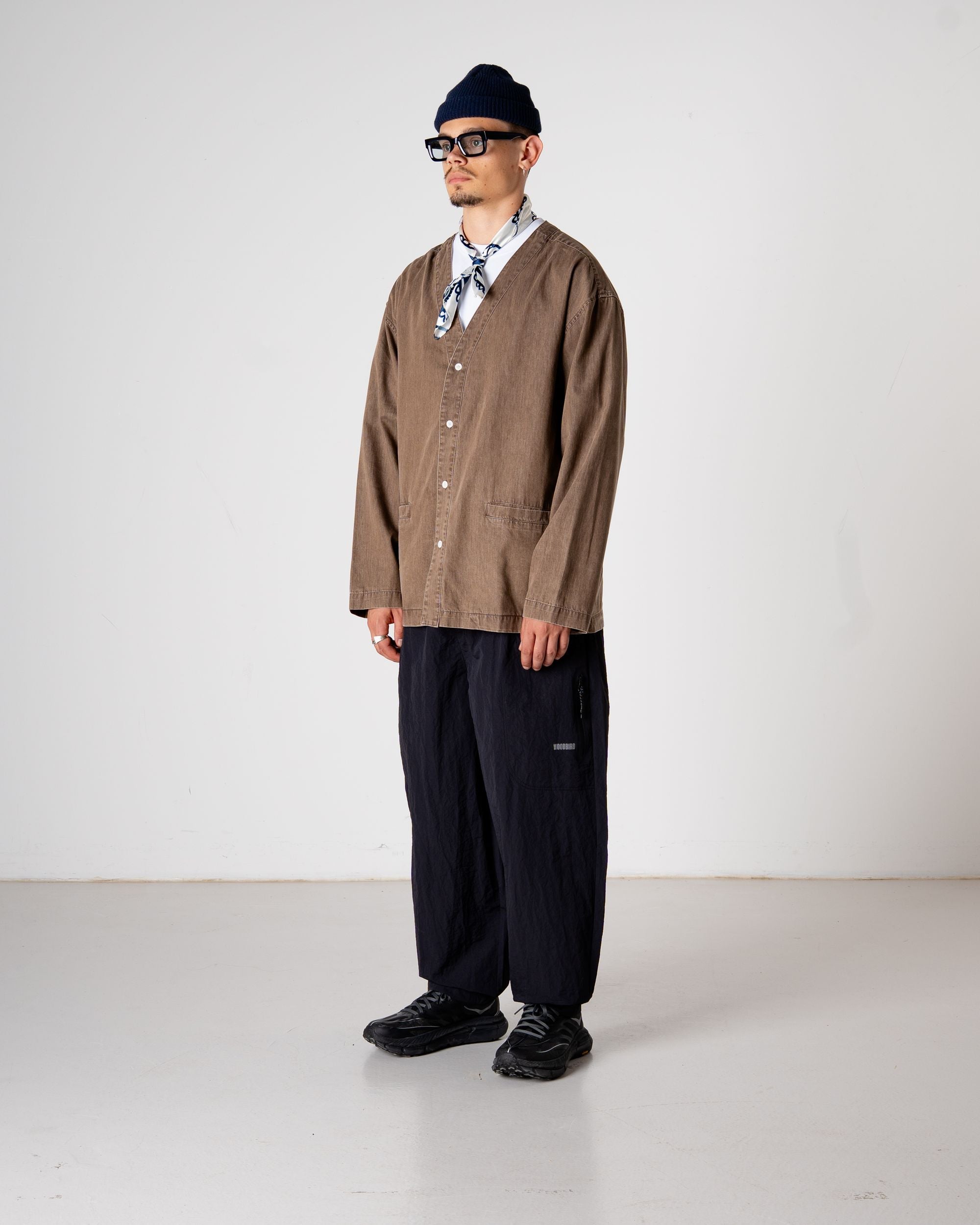 Woodbird WBMoon Washed Shirt Shirts Brown