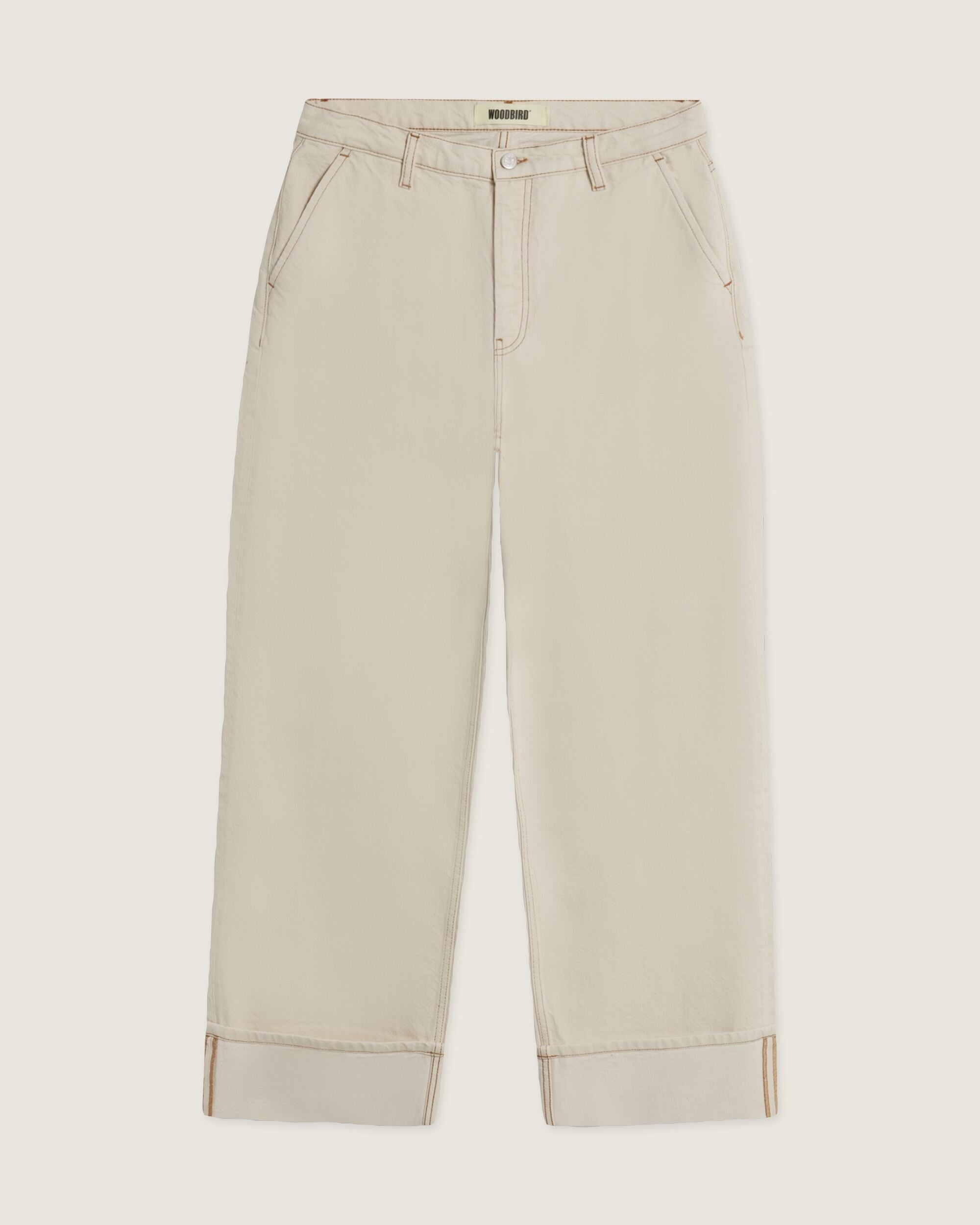 Woodbird Female WBNoel Fold Jeans Pants Off White