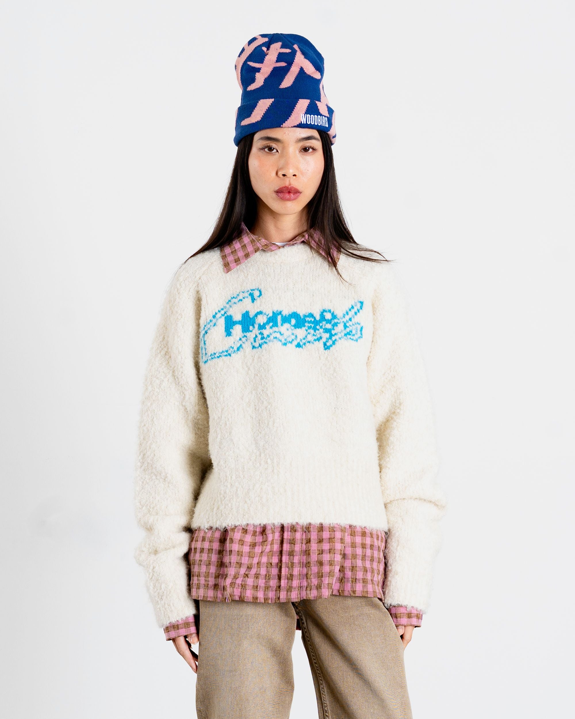 Woodbird Female WBTabi Teddy Knit Knits Off White