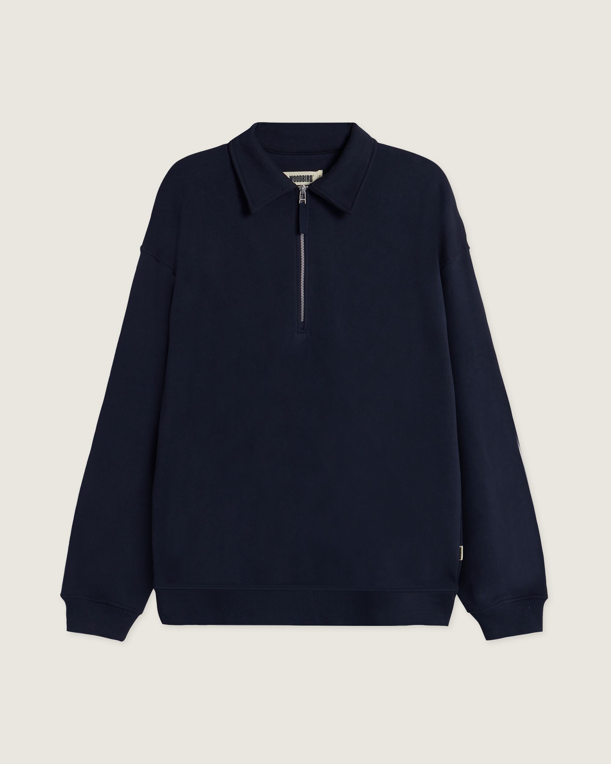 Woodbird WBTom Zip Polo Sweats Navy