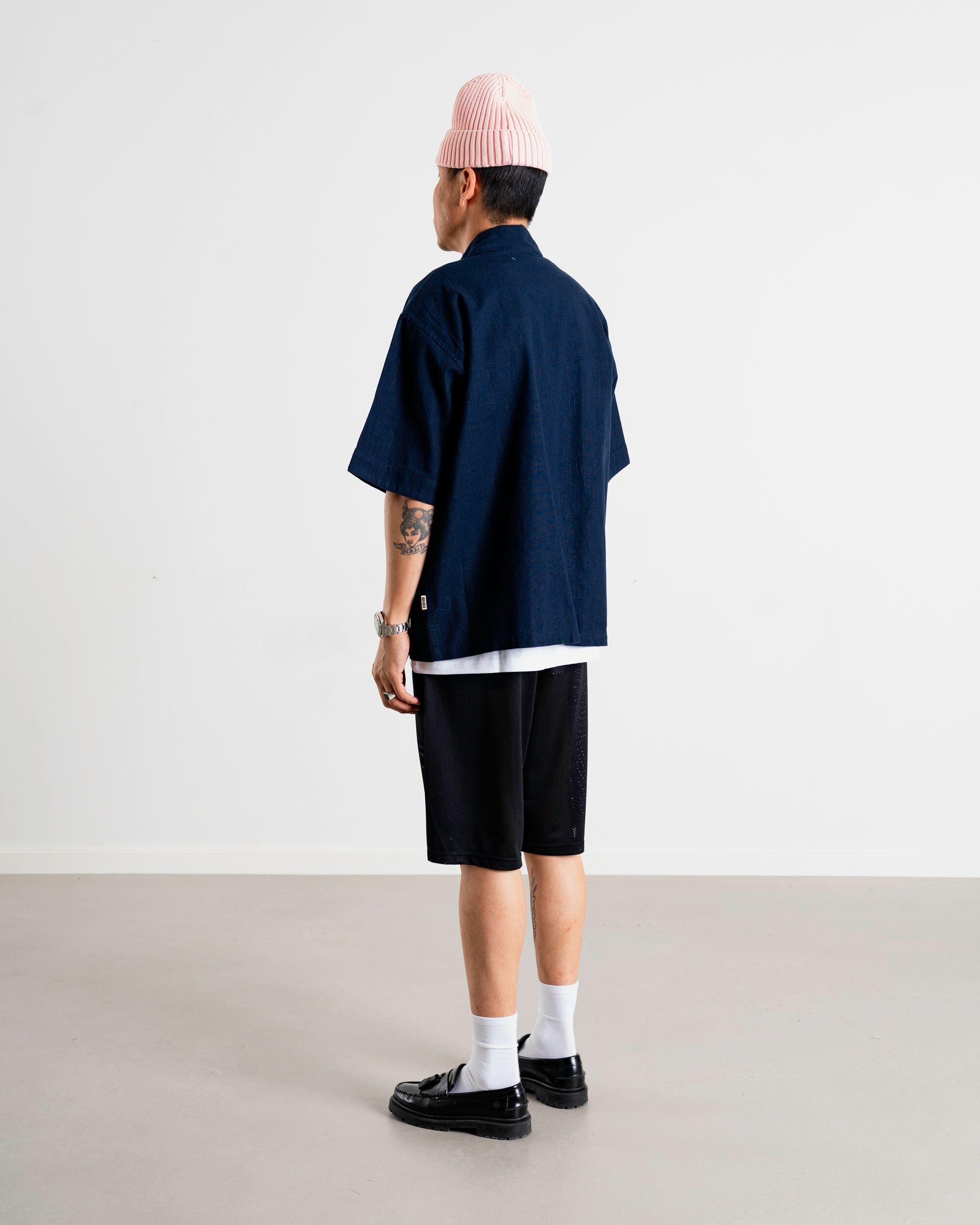 Woodbird WBWang Tiger Shirt Shirts Navy