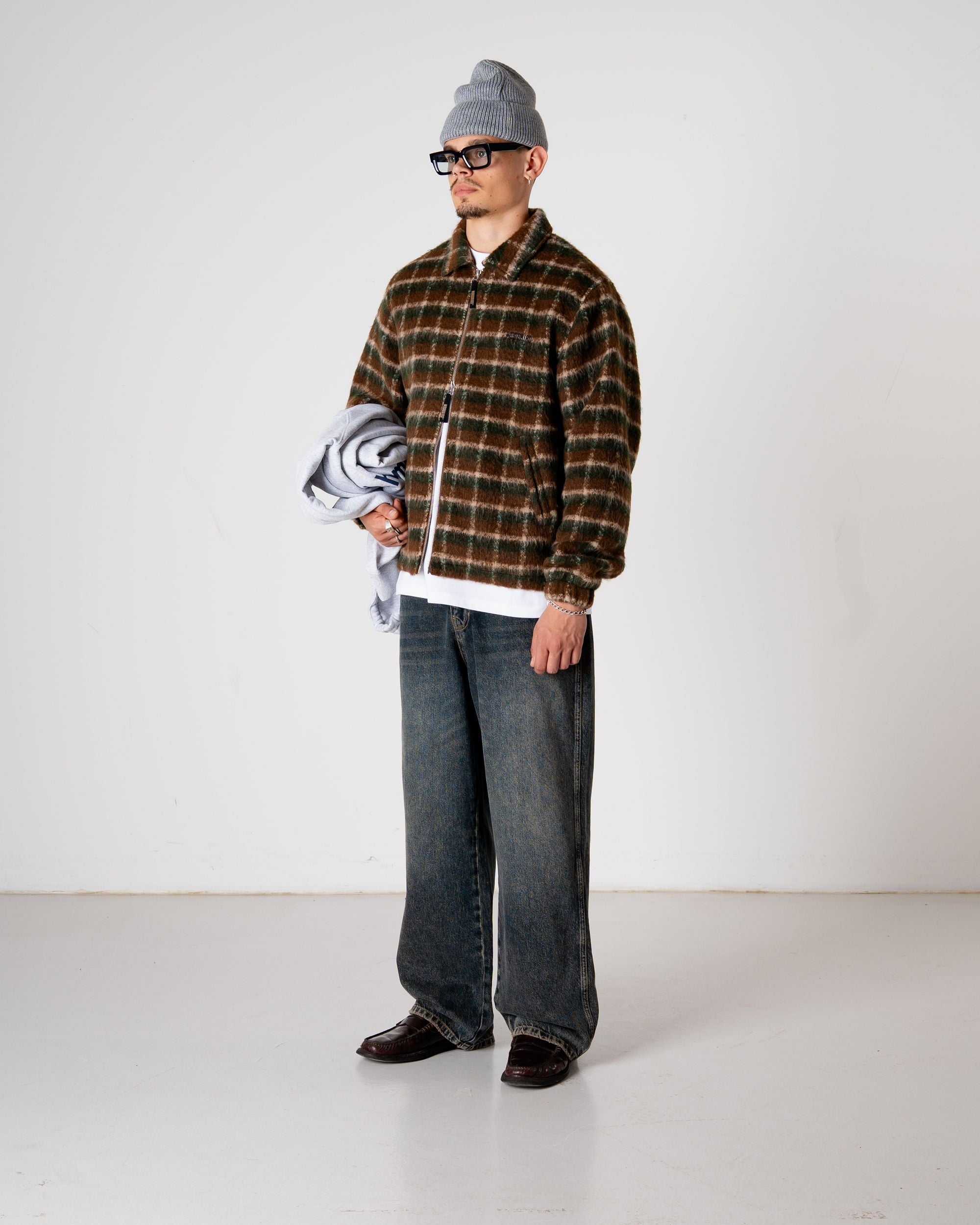 Woodbird WBYouth Fuzzy Jacket Jackets Dark Green